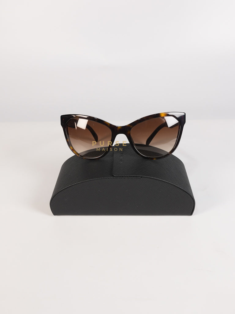 Cat Eye Sunglasses SPR 15V in Black/Brown Tortoise | Purse Maison Luxury Bags Shop