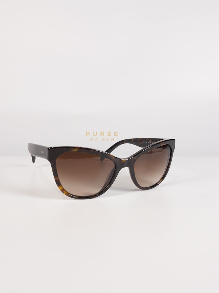 Cat Eye Sunglasses SPR 15V in Black/Brown Tortoise | Purse Maison Luxury Bags Shop