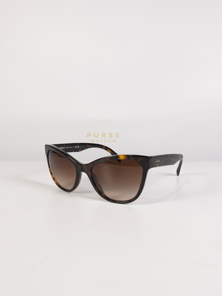 Cat Eye Sunglasses SPR 15V in Black/Brown Tortoise | Purse Maison Luxury Bags Shop
