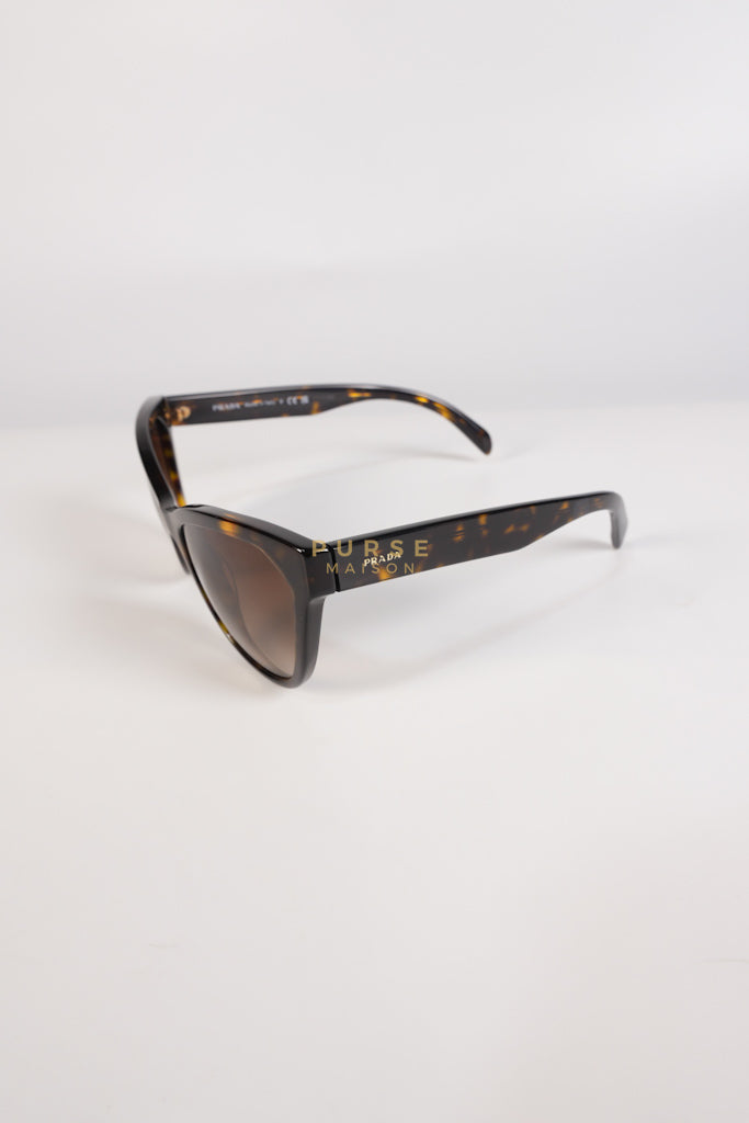 Cat Eye Sunglasses SPR 15V in Black/Brown Tortoise | Purse Maison Luxury Bags Shop
