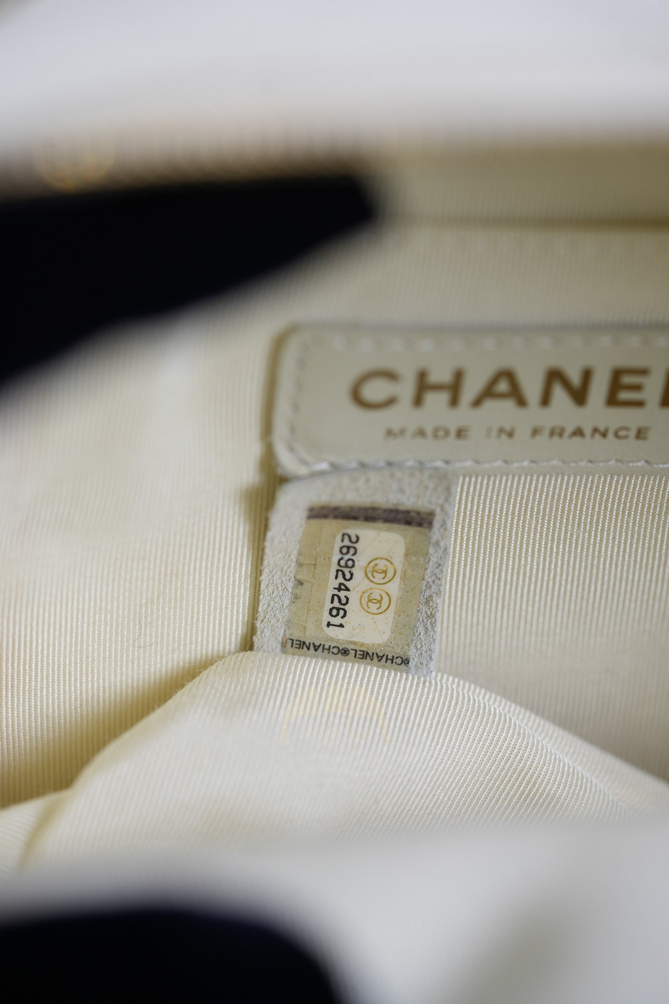 CC Day Mini Backpack in White Caviar Leather Light Gold Hardware Series 26 | Purse Maison Luxury Bags Shop