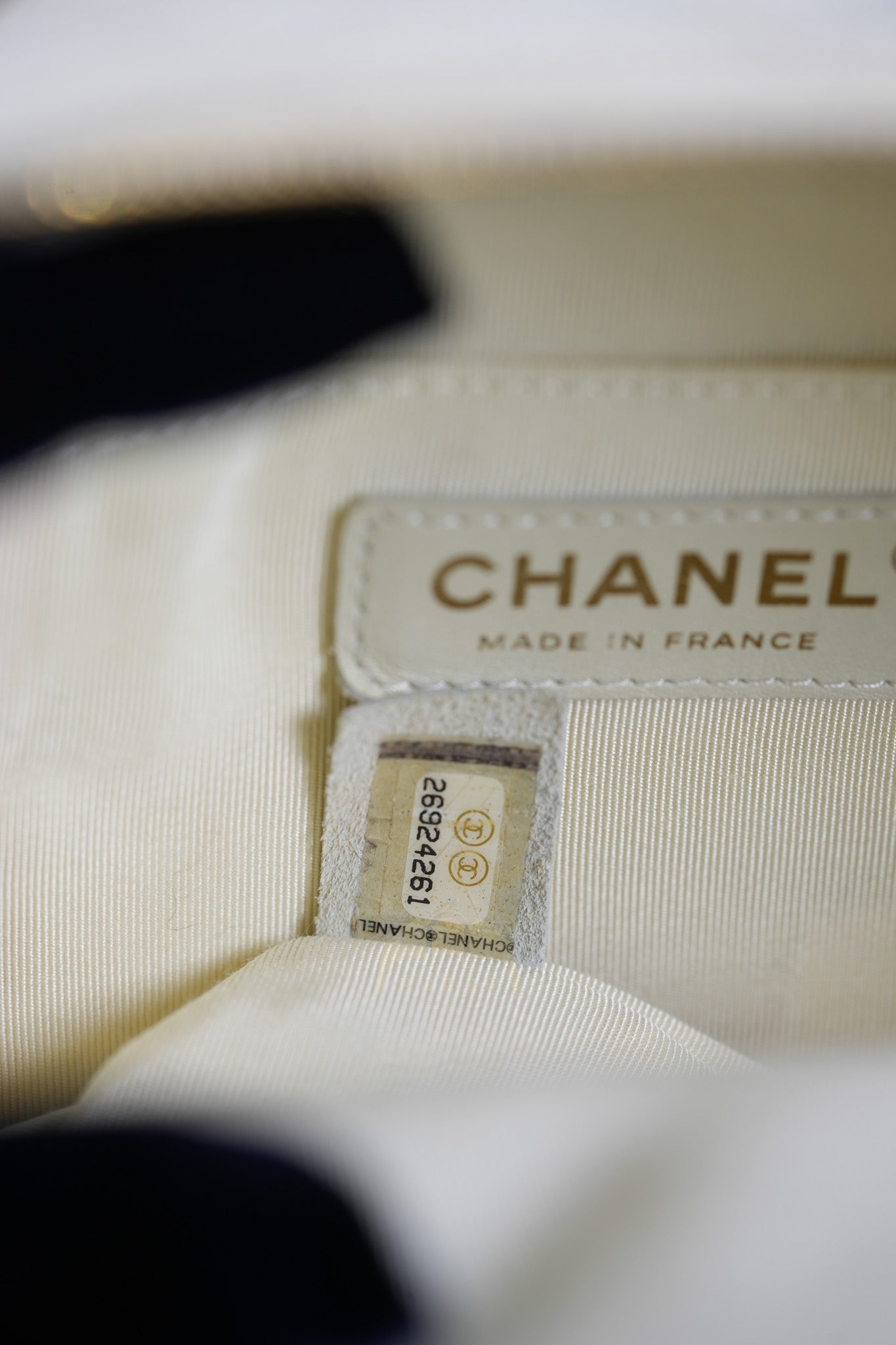 CC Day Mini Backpack in White Caviar Leather Light Gold Hardware Series 26 | Purse Maison Luxury Bags Shop