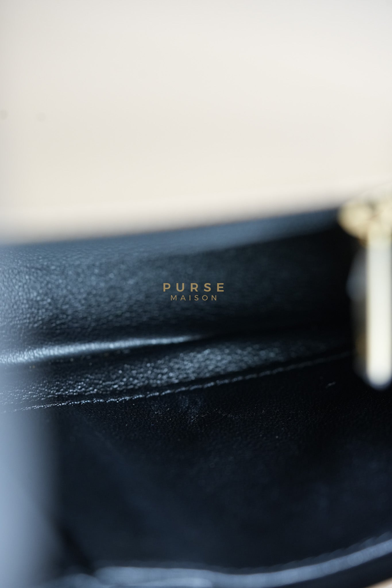 CC Filigree Flap Medium in Beige Caviar Leather Aged Gold Hardware (Series 24) | Purse Maison Luxury Bags Shop