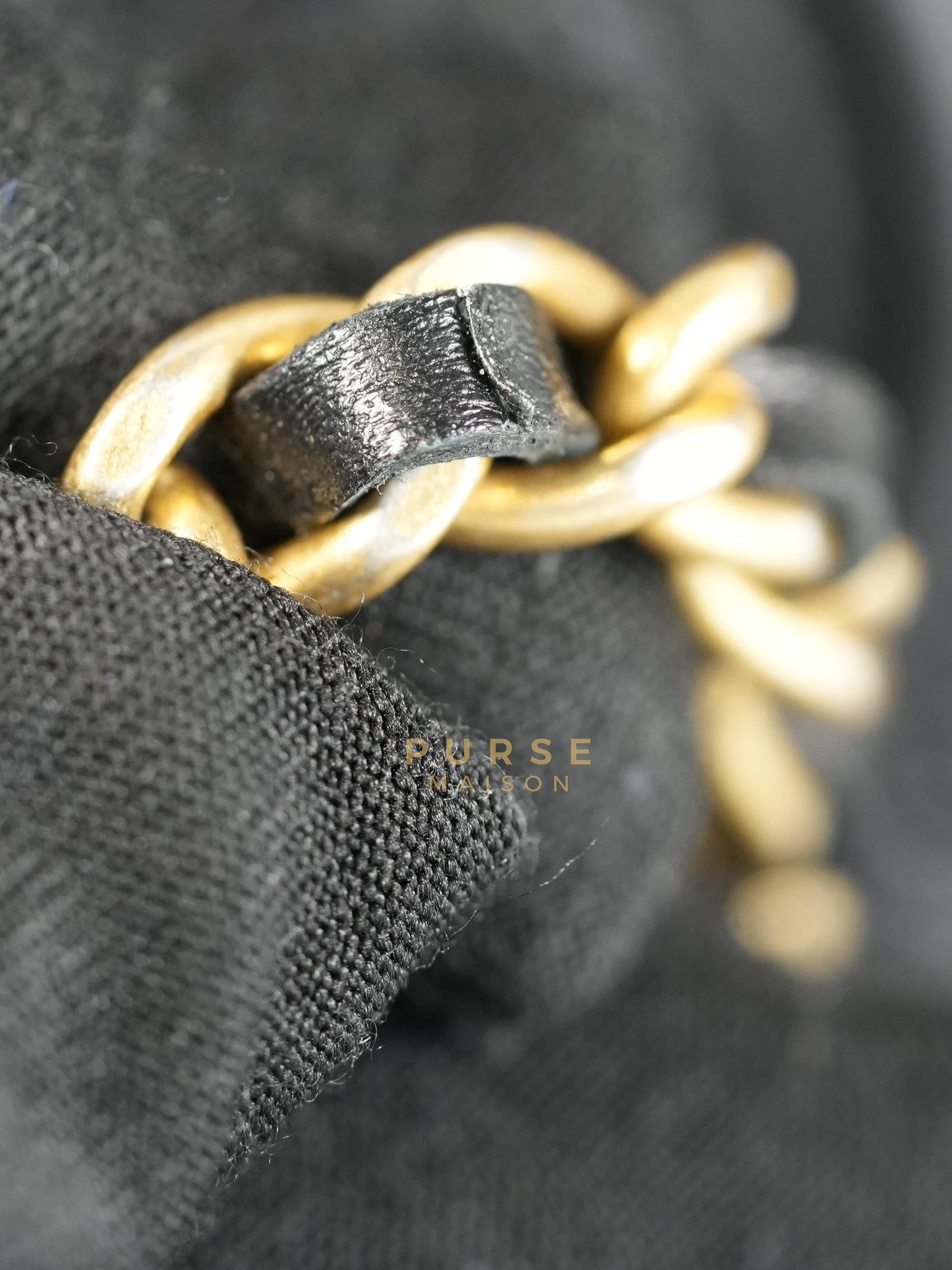CC Filigree Mini Wallet Bag in Black Quilted Caviar Leather (Series 27) | Purse Maison Luxury Bags Shop