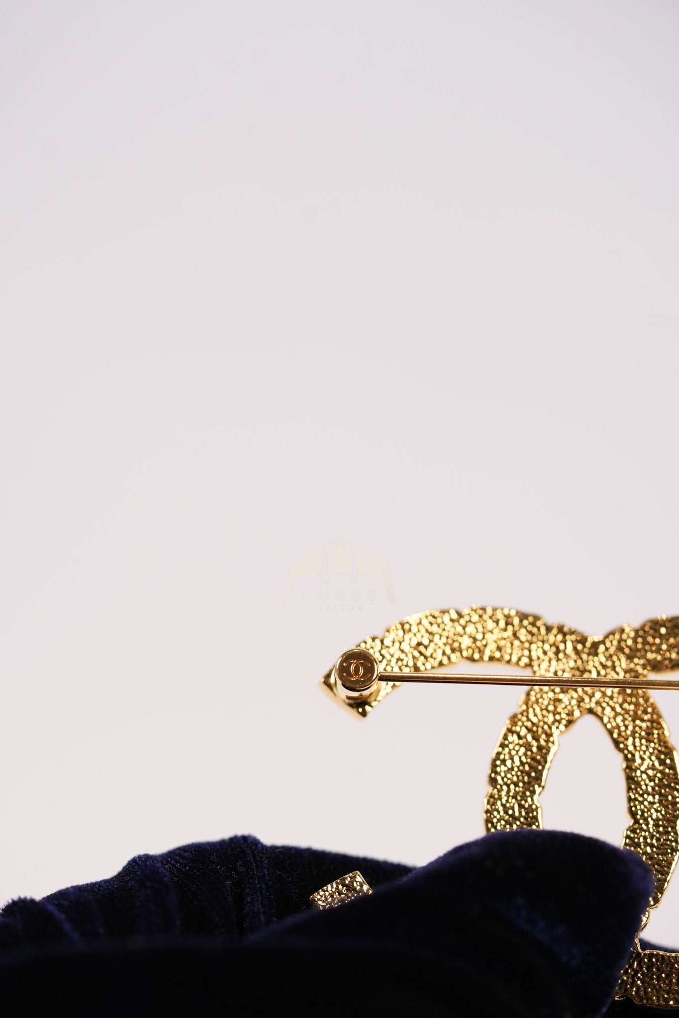 CC Gold Tone Brooch | Purse Maison Luxury Bags Shop