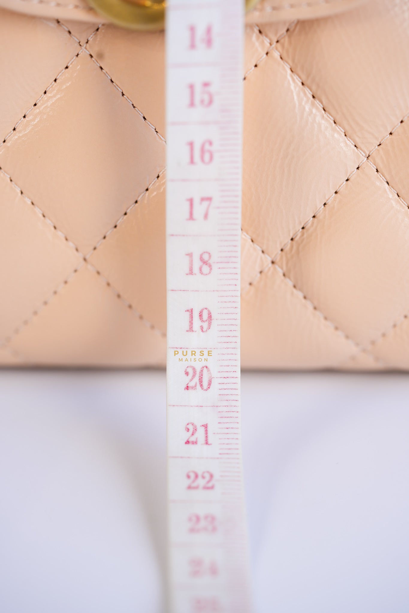 Kelly Mini Beige Crossbody Bag in Shiny calf, Gold hardware | Purse Maison Luxury Bags Shop