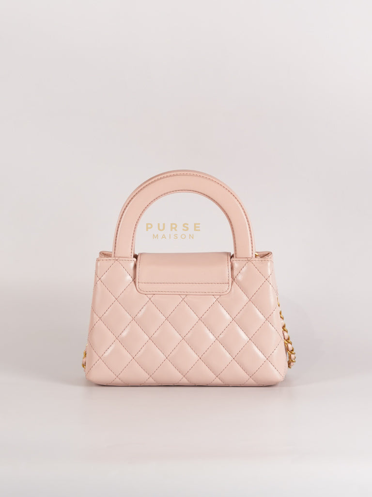 CC Kelly Small in Light Shinny Calfskin Leather and Aged Gold Hardware (Microchip) | Purse Maison Luxury Bags Shop