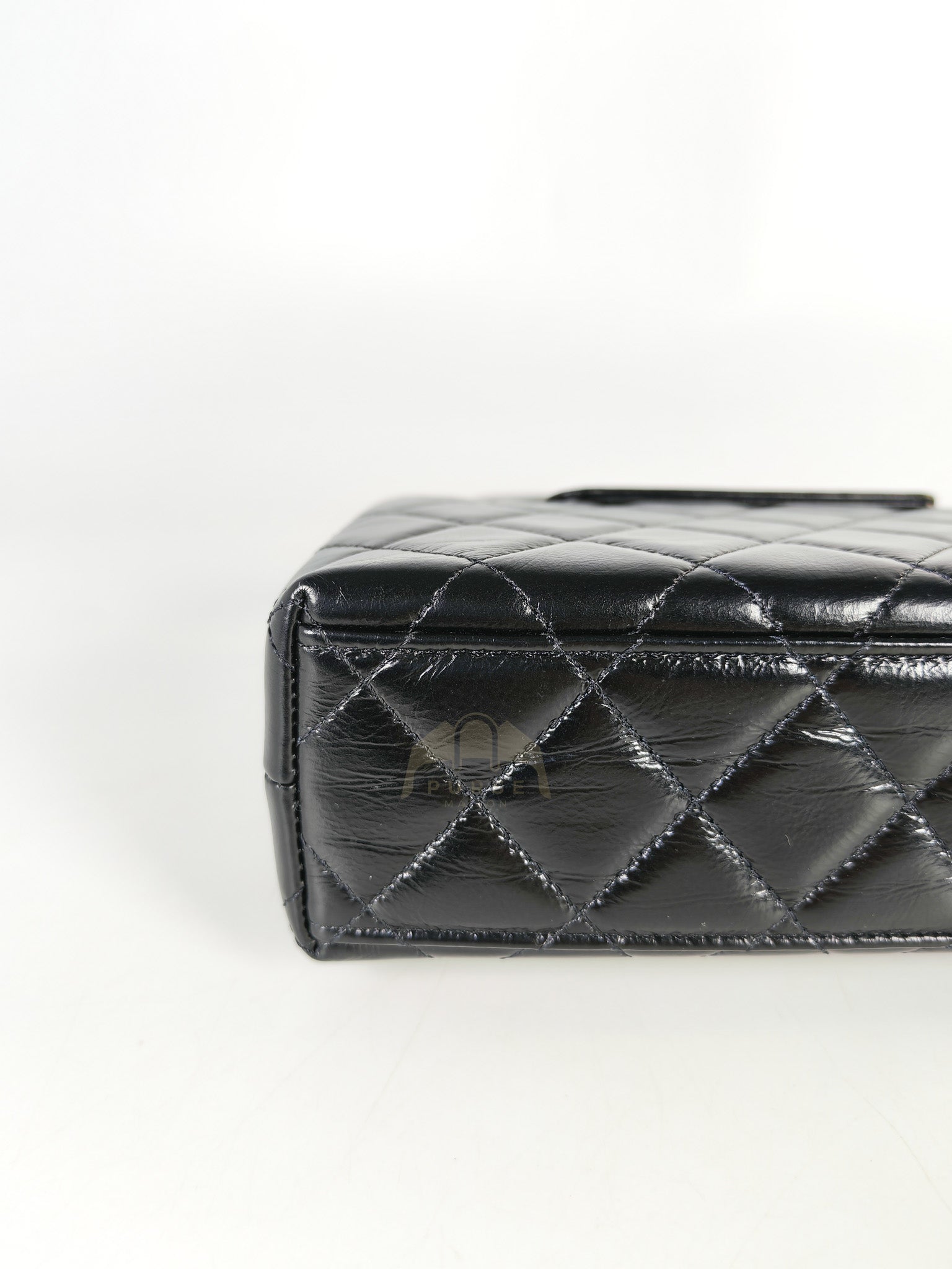 CC Kelly Small Shopping Bag Black Calfskin and Aged Gold Hardware(Microchip) | Purse Maison Luxury Bags Shop