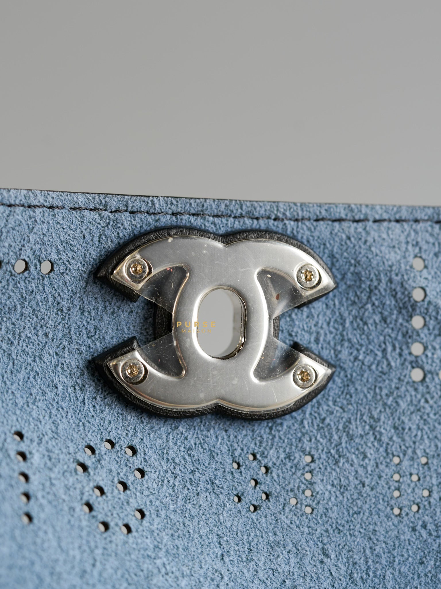 CC Logo Piercing Light Waist Bag in Calfskin Leather Series 27 | Purse Maison Luxury Bags Shop