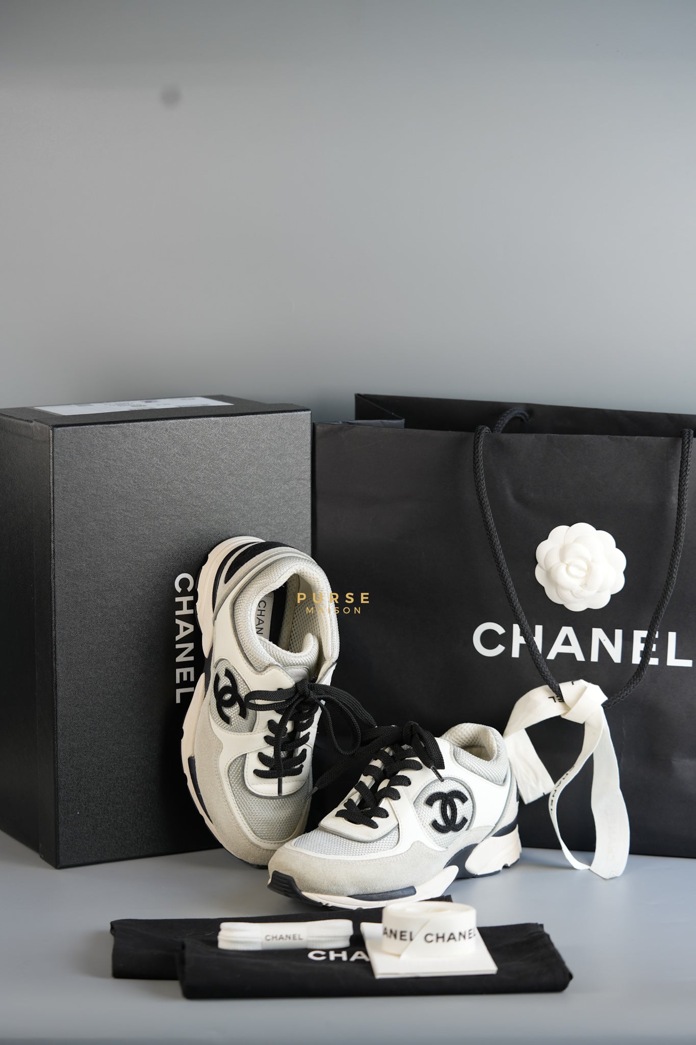 CC Logo Sneakers Size 35.5 EU (21.5 cm) | Purse Maison Luxury Bags Shop