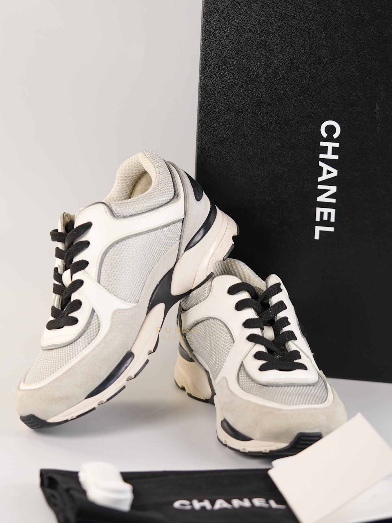 CC Logo Sneakers Size 35.5 EU (21.5 cm) | Purse Maison Luxury Bags Shop