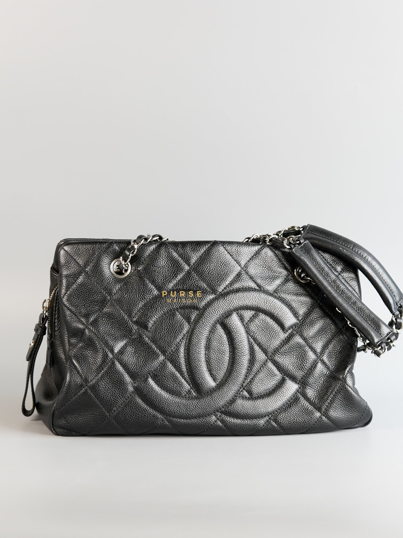 CC Timeless Soft Quilted Caviar Black Tote Bag Series 14 | Purse Maison Luxury Bags Shop