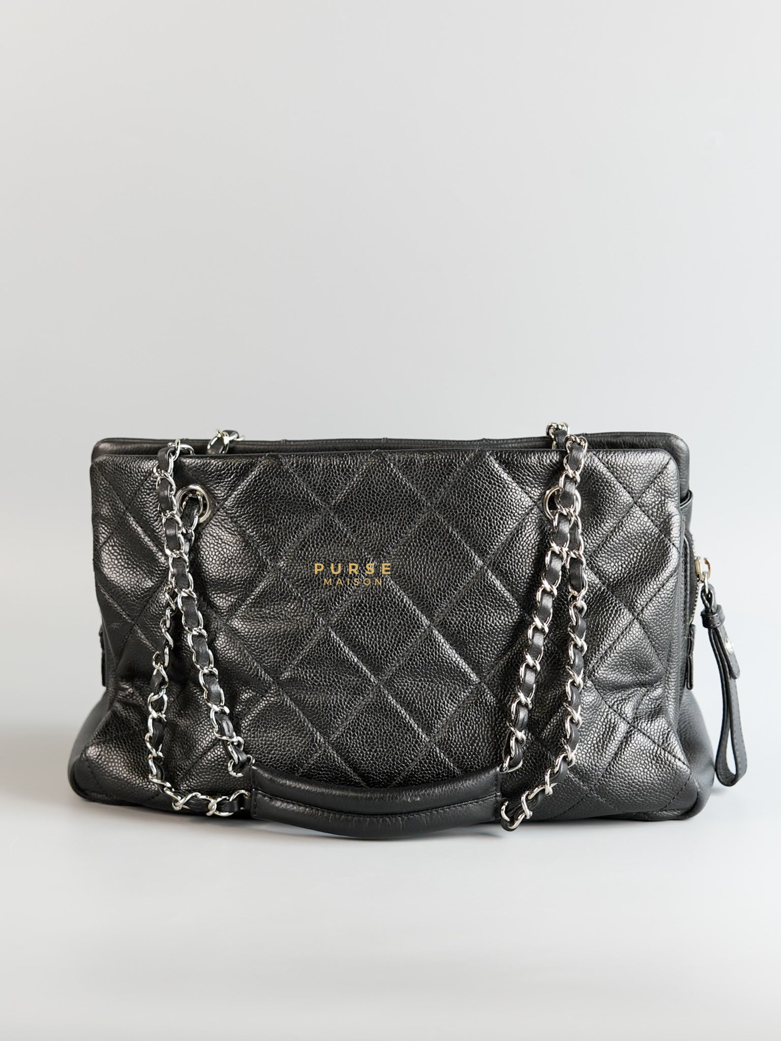 CC Timeless Soft Quilted Caviar Black Tote Bag Series 14 | Purse Maison Luxury Bags Shop