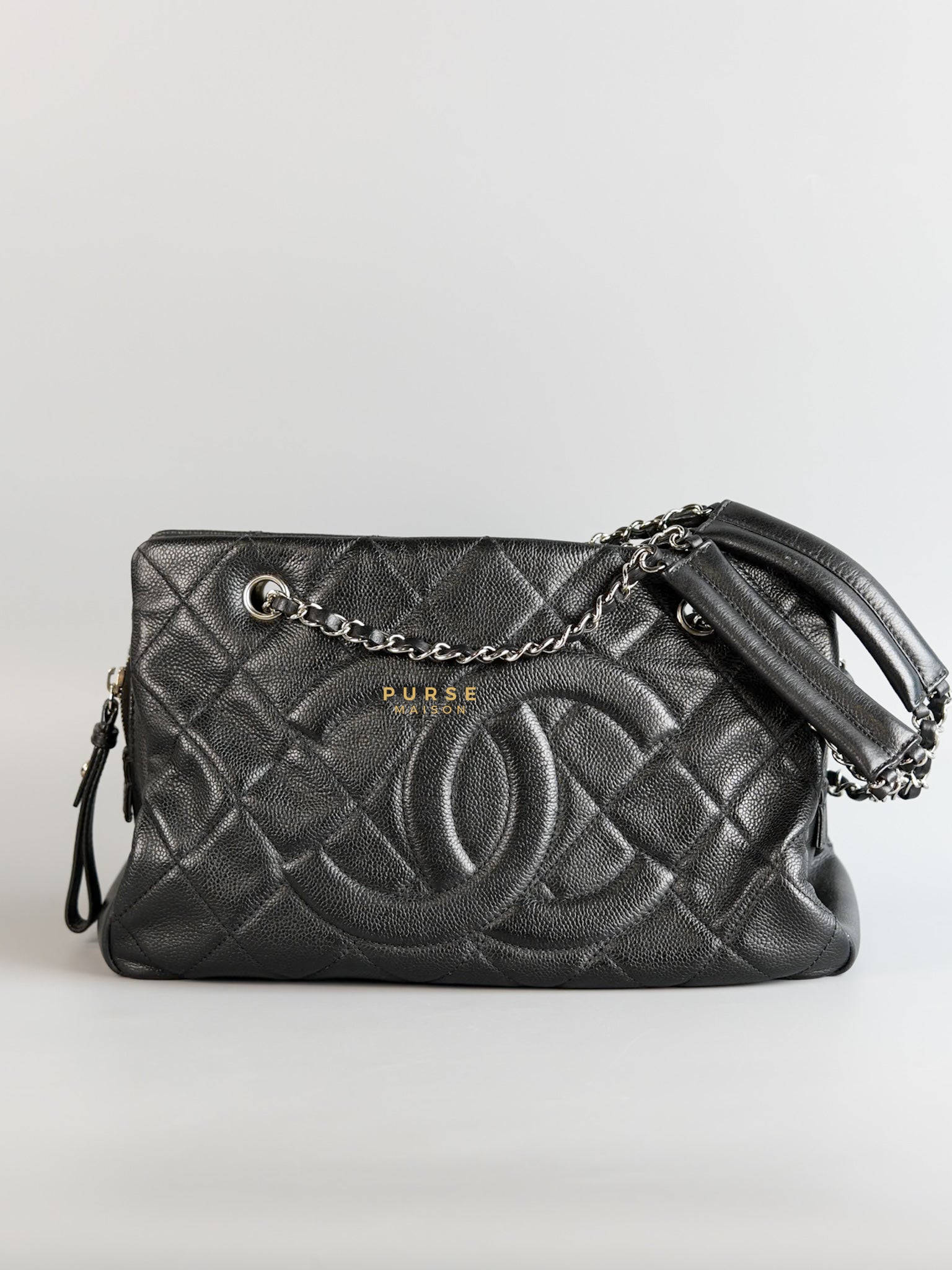 CC Timeless Soft Quilted Caviar Black Tote Bag Series 14 | Purse Maison Luxury Bags Shop