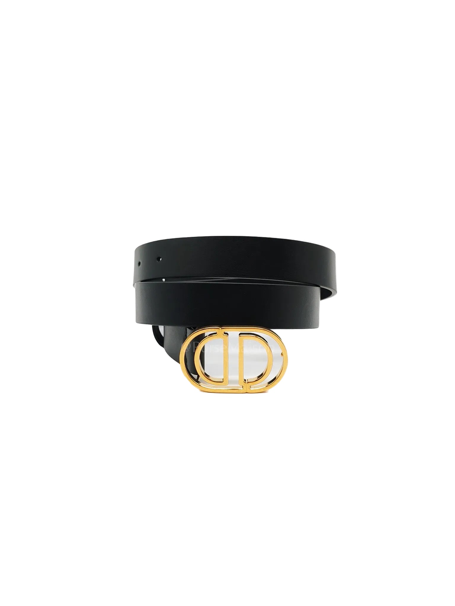 CD Cut Logo Buckle Belt Black Leather 80cm | Purse Maison Luxury Bags Shop