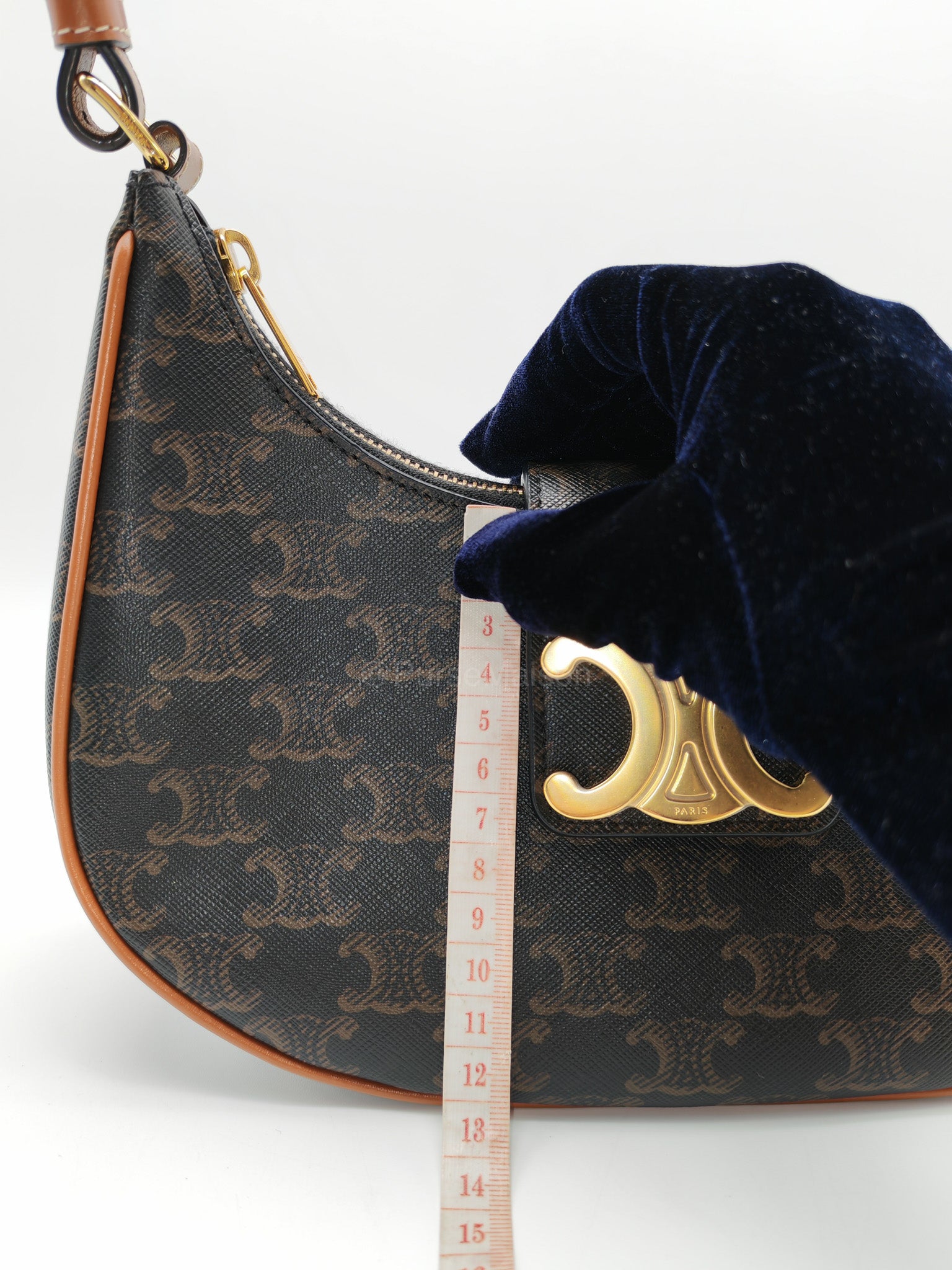 Celine Ava in Monogram Canvas Shoulder Bag | Purse Maison Luxury Bags Shop