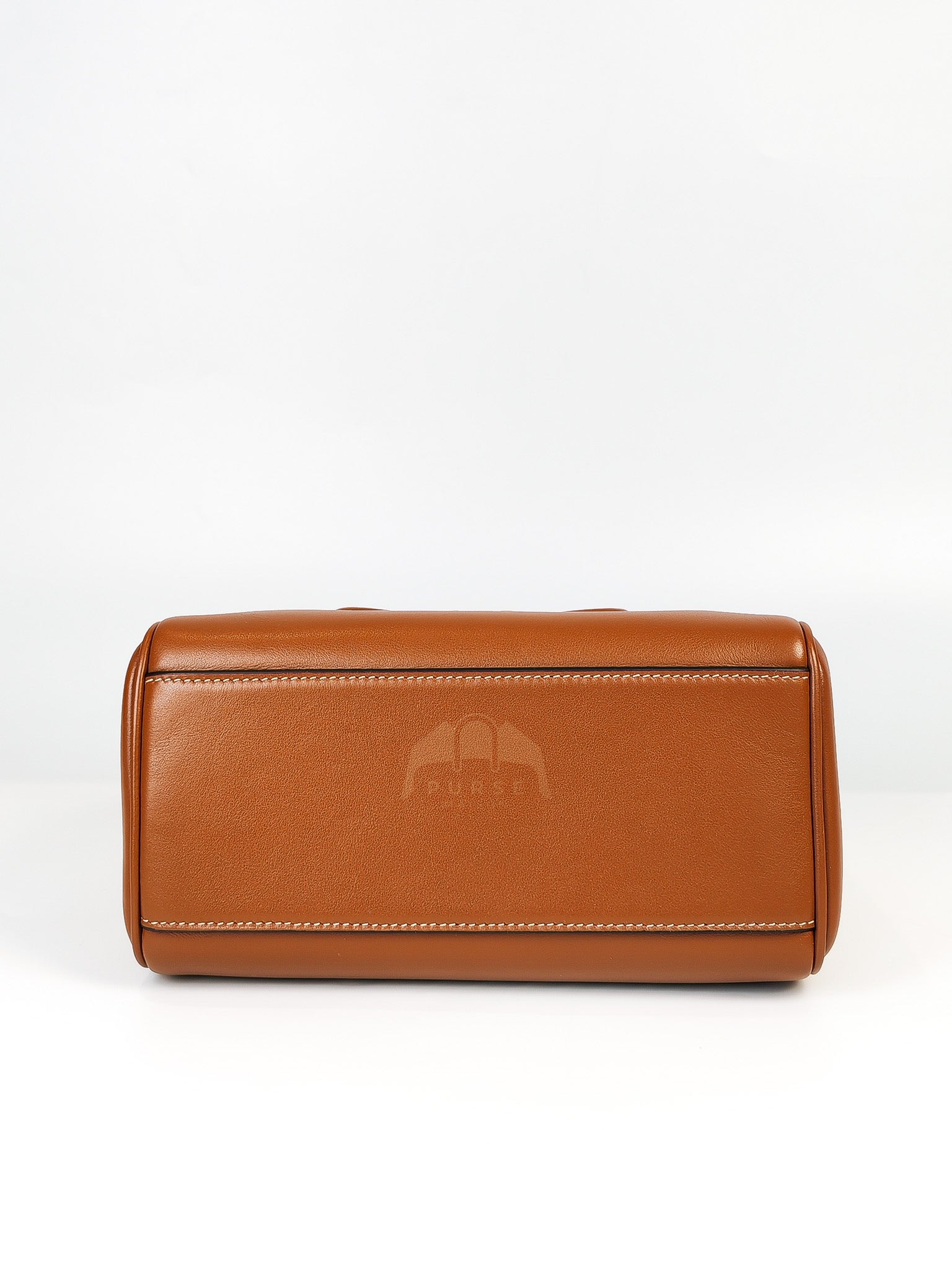 Boston Bag Small in Tan Smooth Calfskin Leather & Gold Hardware | Purse Maison Luxury Bags Shop