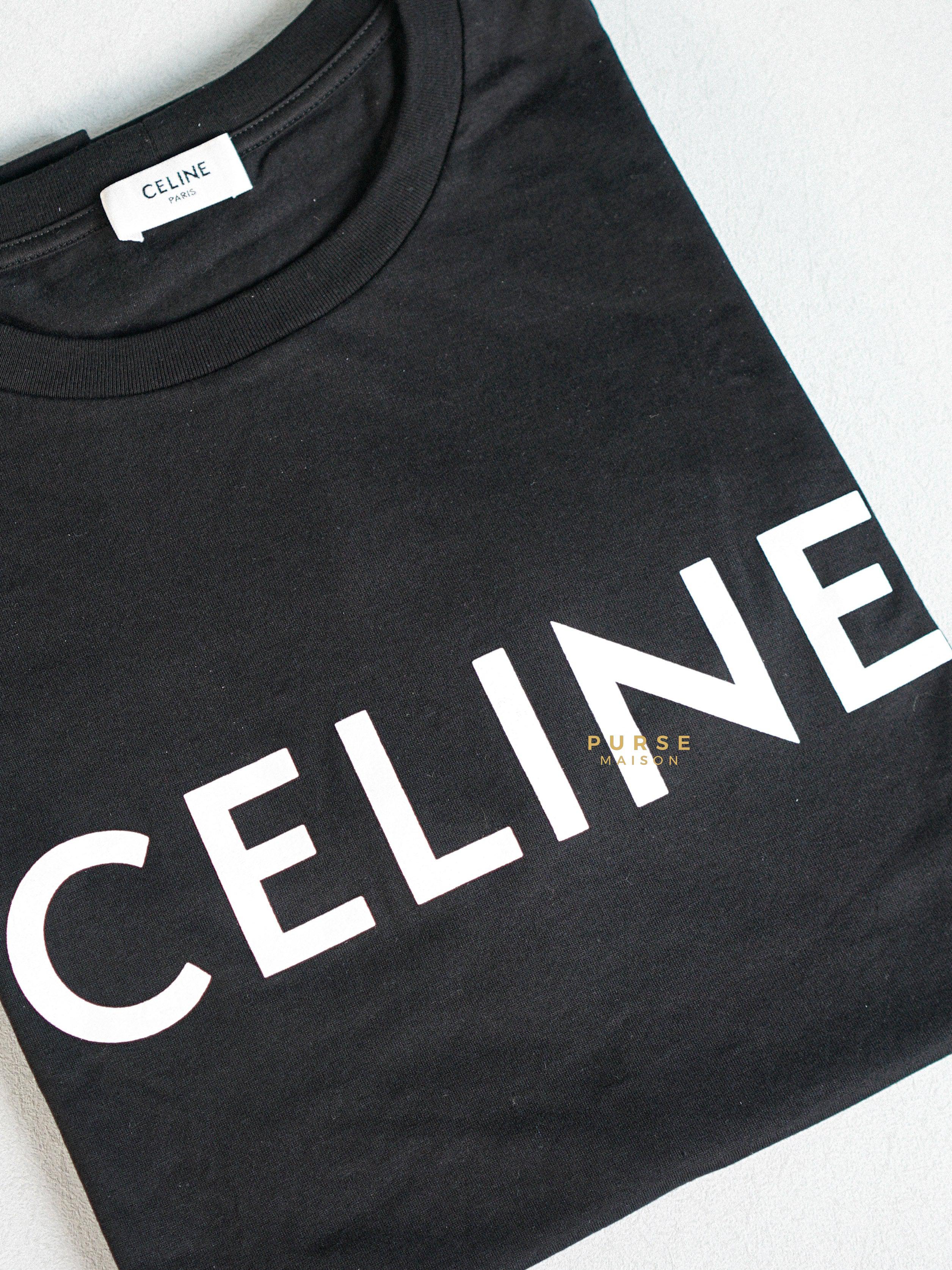 Celine Loose T-shirt In Cotton Jersey Black (Medium) | Purse Maison Luxury Bags Shop