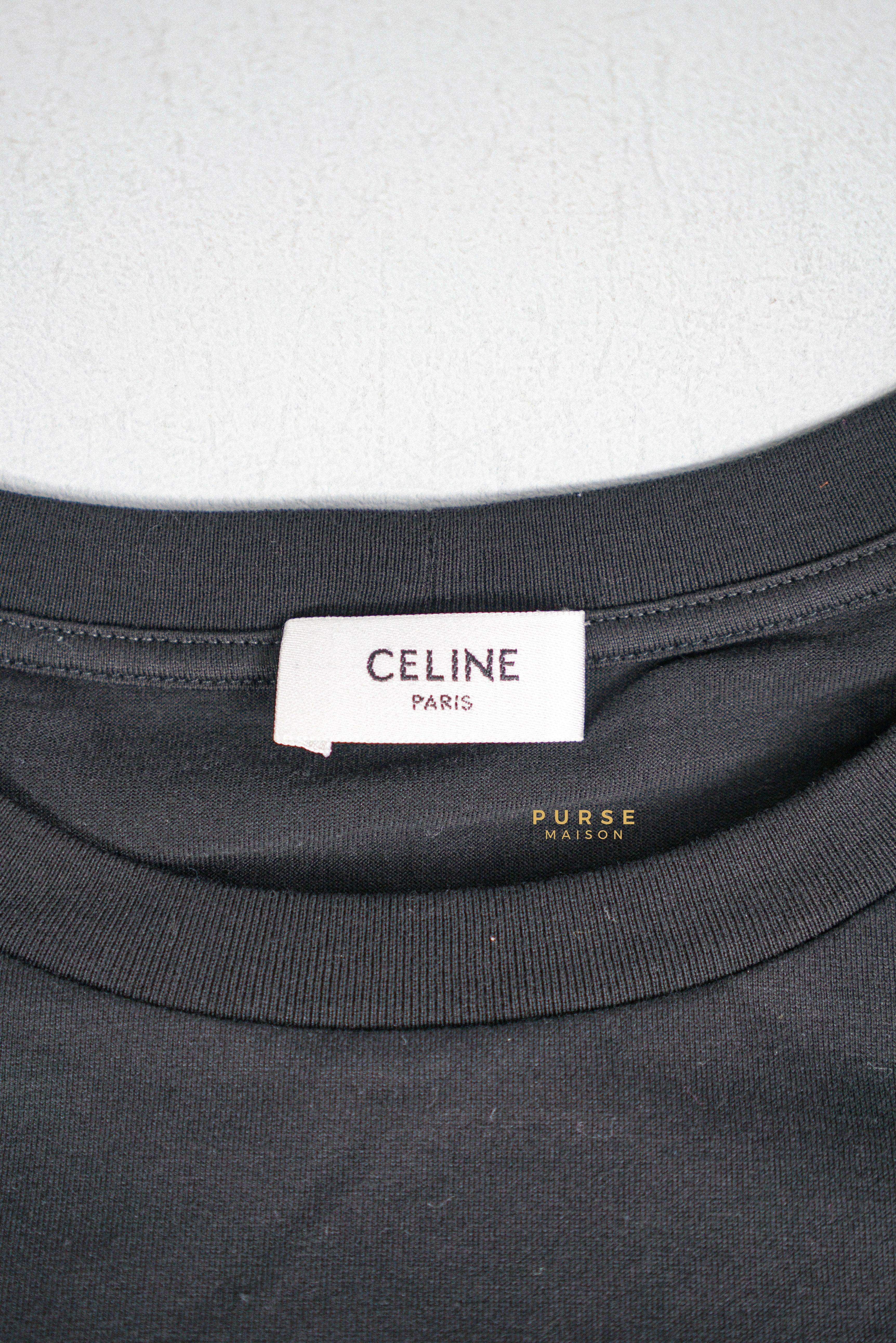 Celine Loose T-shirt In Cotton Jersey Black (Medium) | Purse Maison Luxury Bags Shop