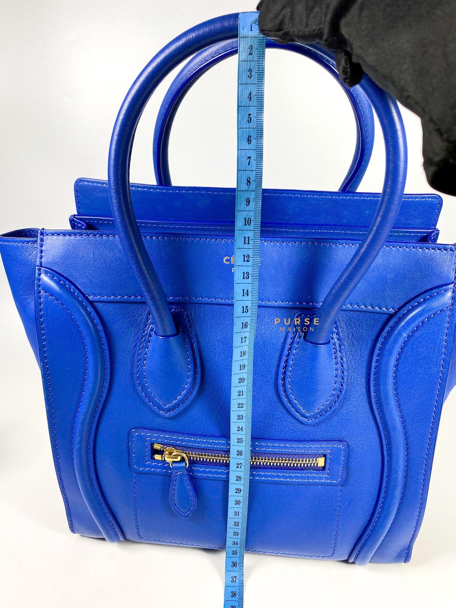 Royal blue store celine bag