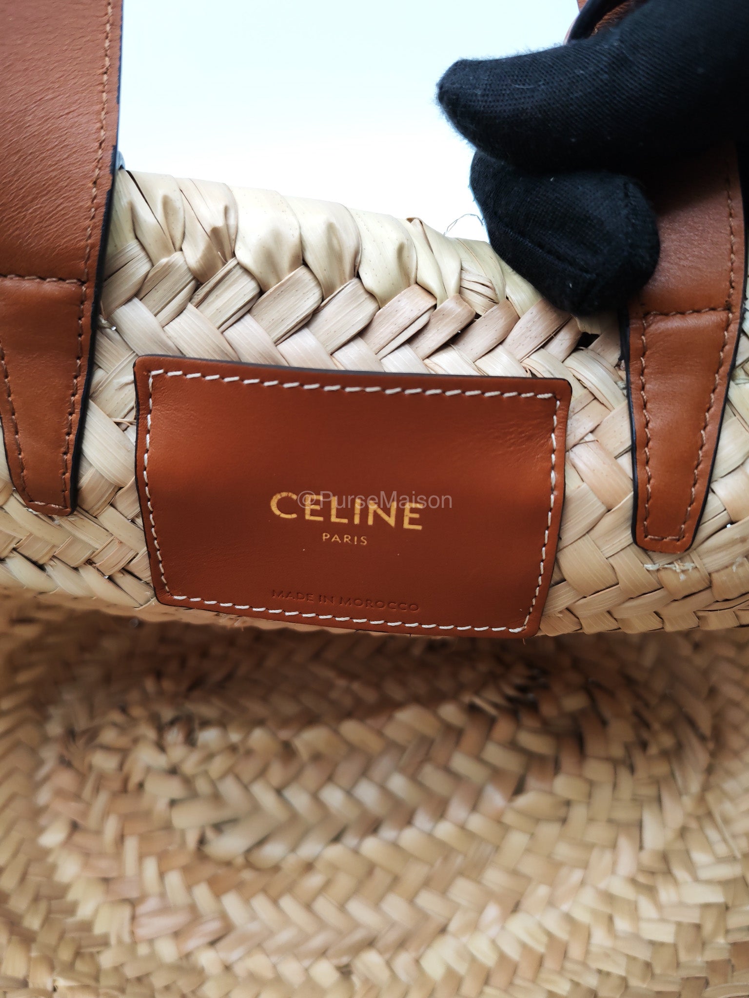 Celine Teen Classic Panier Raffia Woven Tote Bag | Purse Maison Luxury Bags Shop
