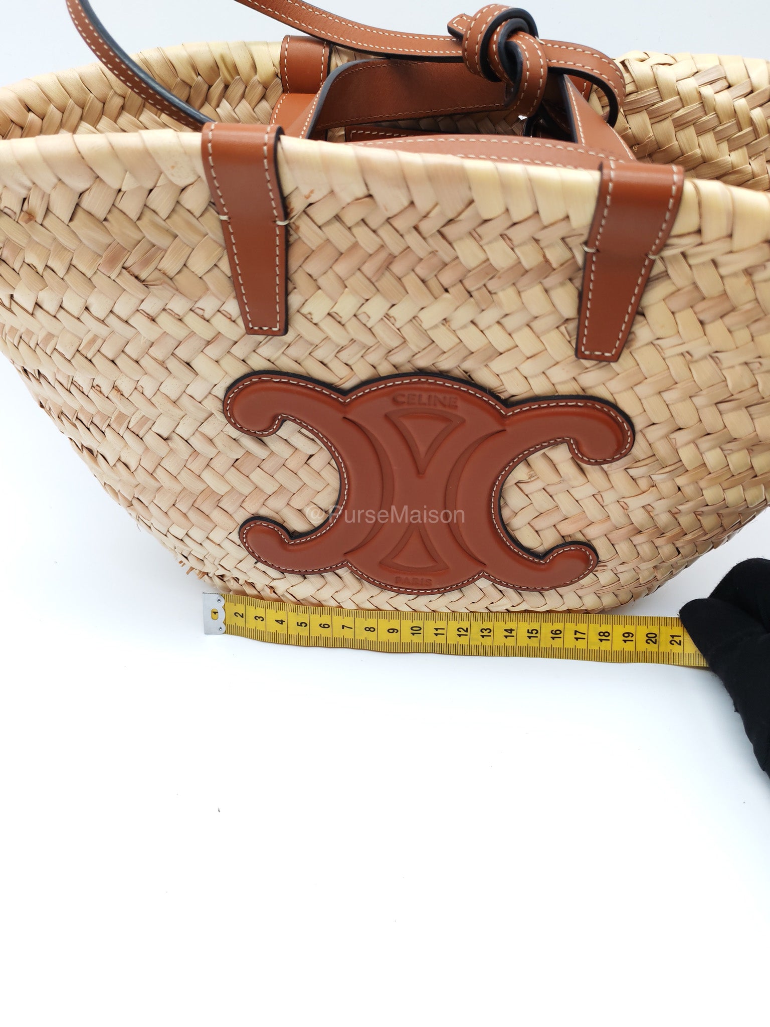 Celine Teen Classic Panier Raffia Woven Tote Bag | Purse Maison Luxury Bags Shop