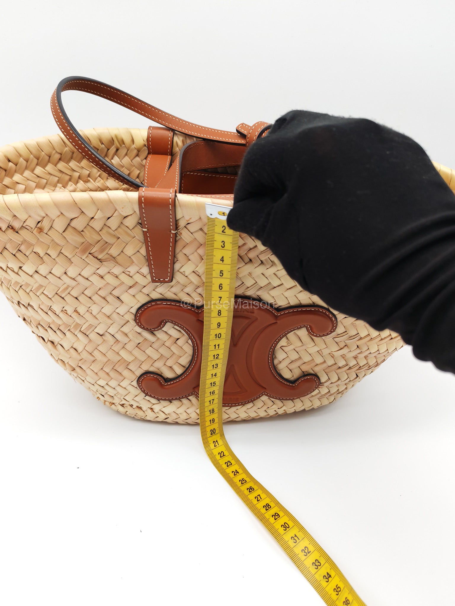Celine Teen Classic Panier Raffia Woven Tote Bag | Purse Maison Luxury Bags Shop