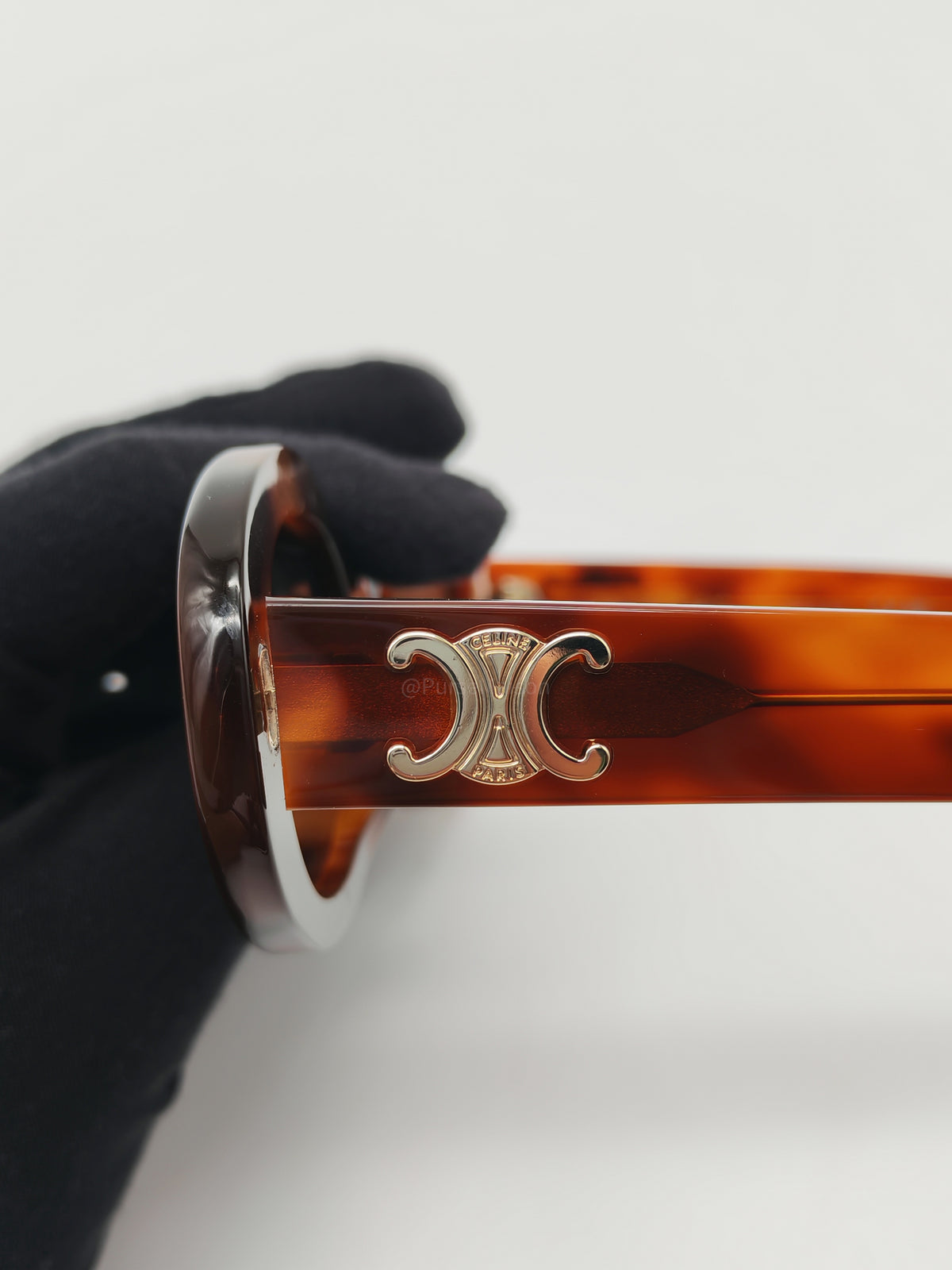 Celine Triomphe 01 Sunglasses in Tortoiseshell Acetate Oval Frames CL40194U | Purse Maison Luxury Bags Shop