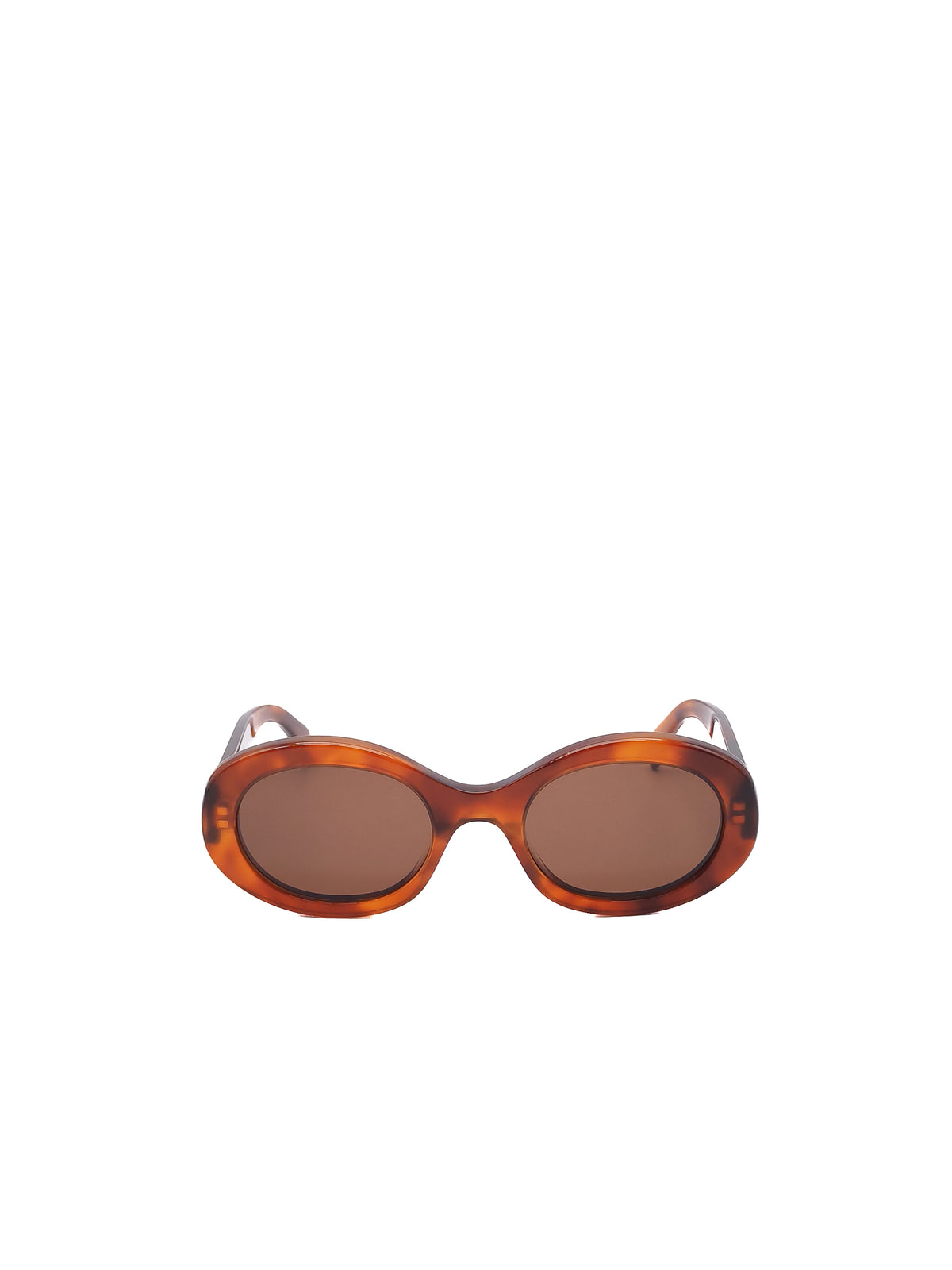 Celine Triomphe 01 Sunglasses in Tortoiseshell Acetate Oval Frames CL40194U | Purse Maison Luxury Bags Shop