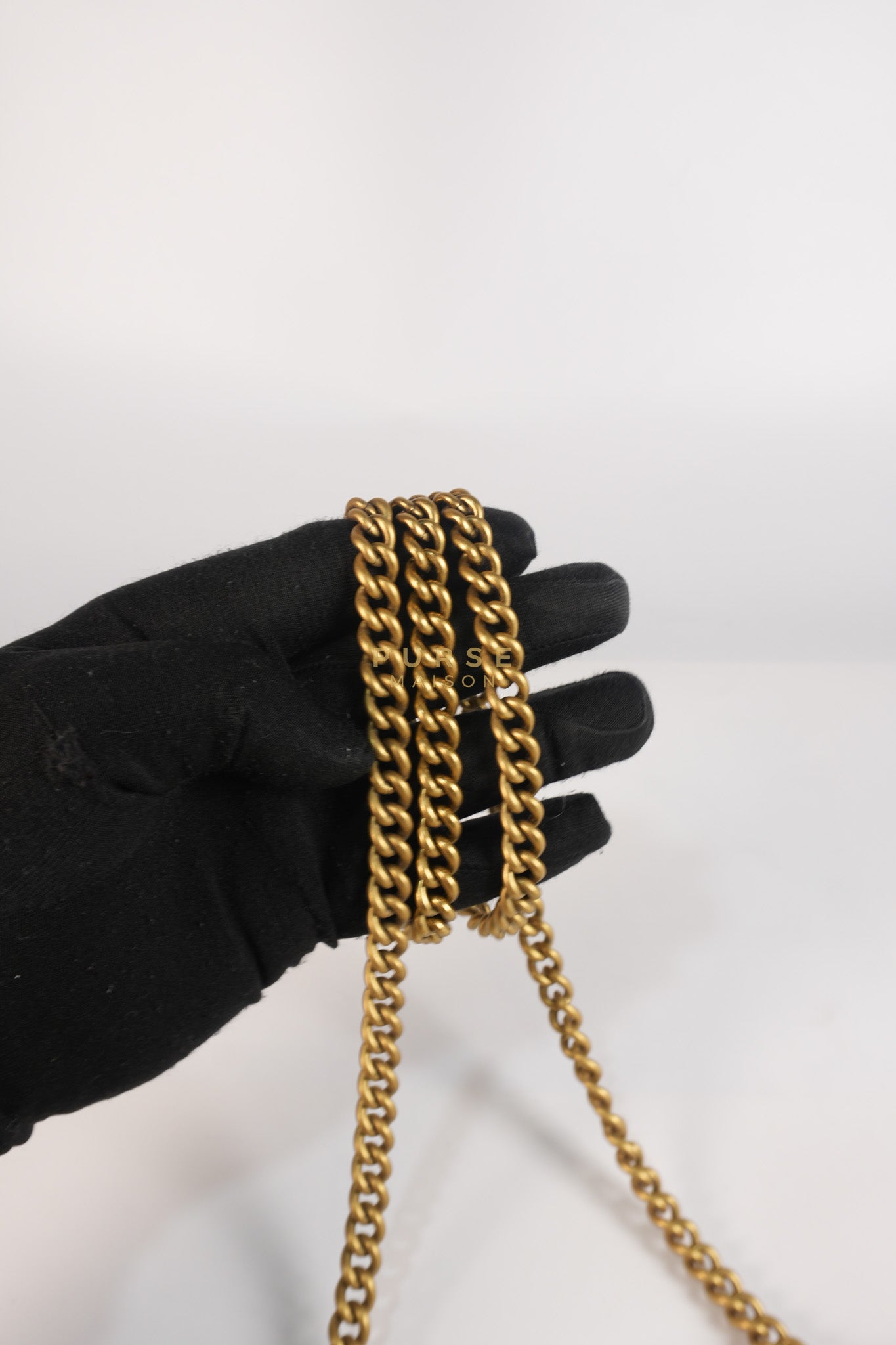Cellarius in Black Grained Calfskin Leather Chain Pouch | Purse Maison Luxury Bags Shop