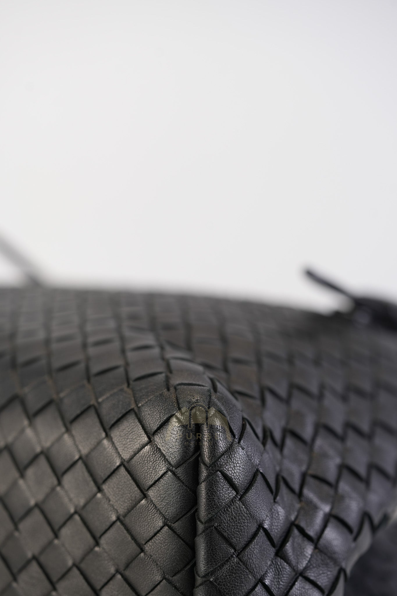 Cesta Small Nappa Intrecciato Black Leather Tote Bag | Purse Maison Luxury Bags Shop