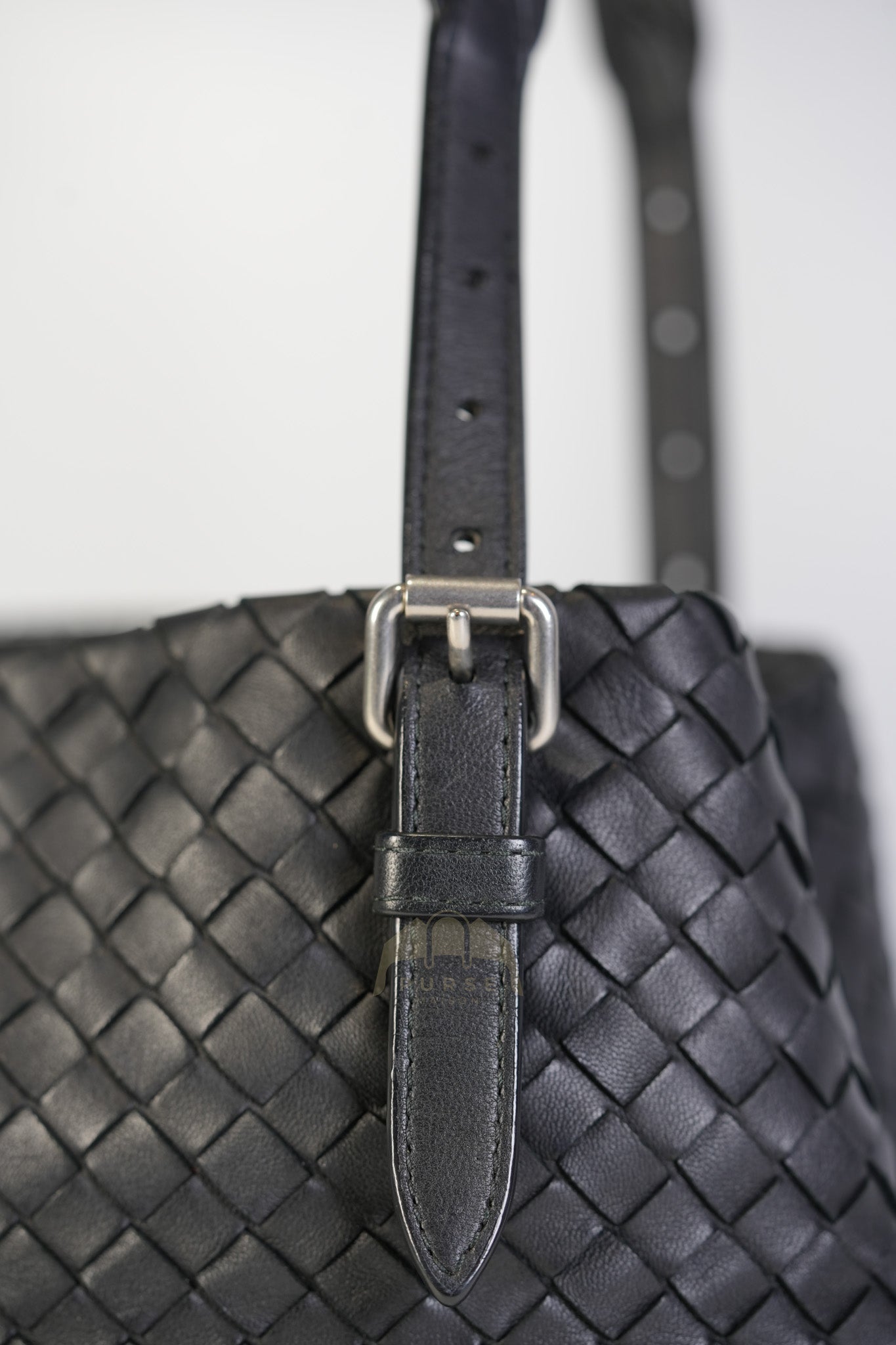 Cesta Small Nappa Intrecciato Black Leather Tote Bag | Purse Maison Luxury Bags Shop