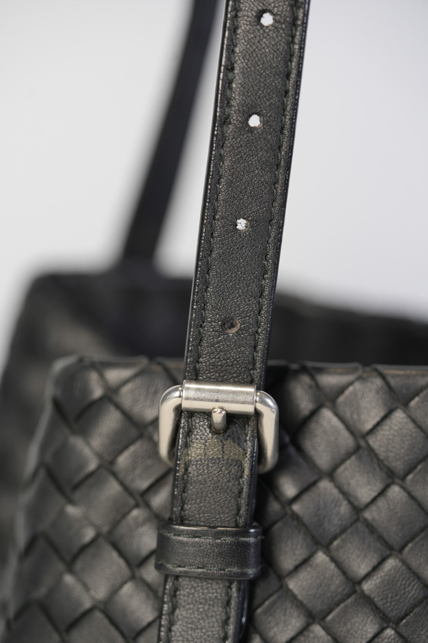 Cesta Small Nappa Intrecciato Black Leather Tote Bag | Purse Maison Luxury Bags Shop