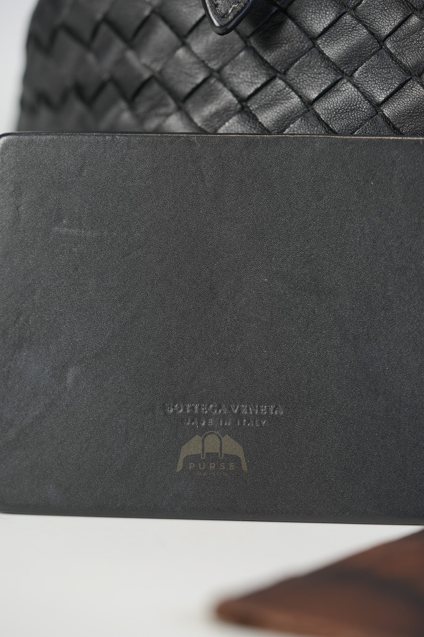 Cesta Small Nappa Intrecciato Black Leather Tote Bag | Purse Maison Luxury Bags Shop