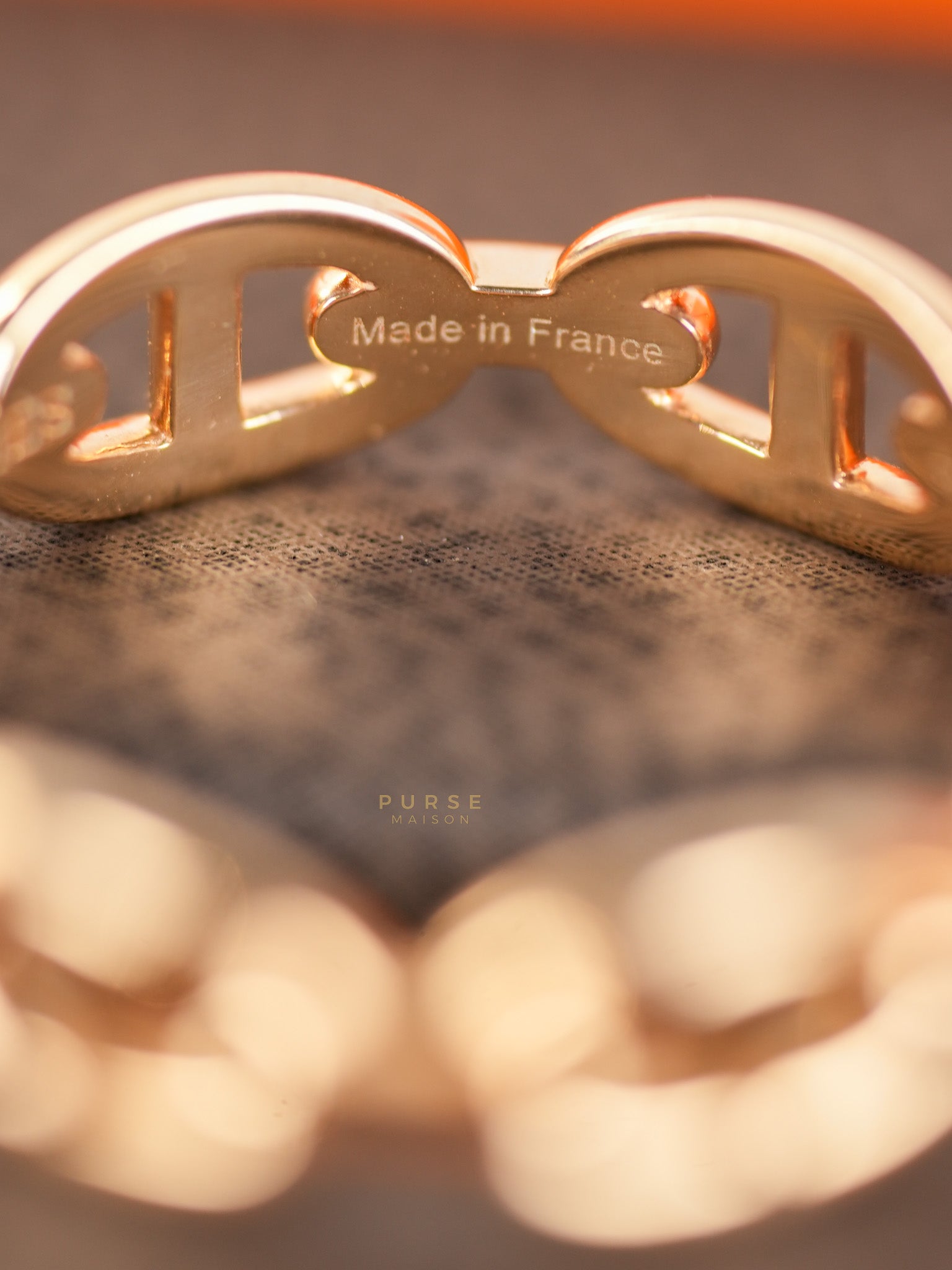 Chaine D' Ancre Enchained Rose Gold Ring | Purse Maison Luxury Bags Shop