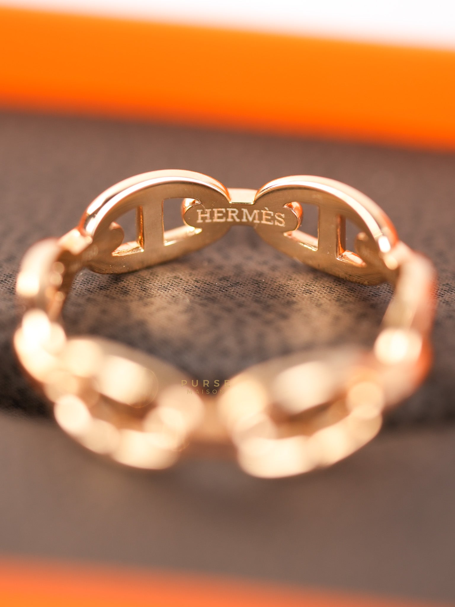 Chaine D' Ancre Enchained Rose Gold Ring | Purse Maison Luxury Bags Shop