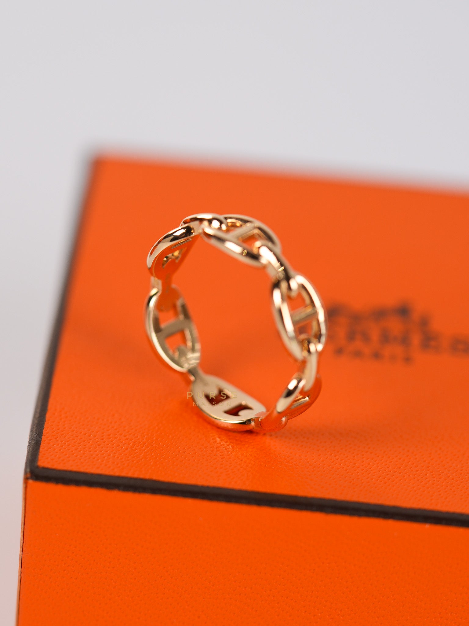 Chaine D' Ancre Enchained Rose Gold Ring | Purse Maison Luxury Bags Shop