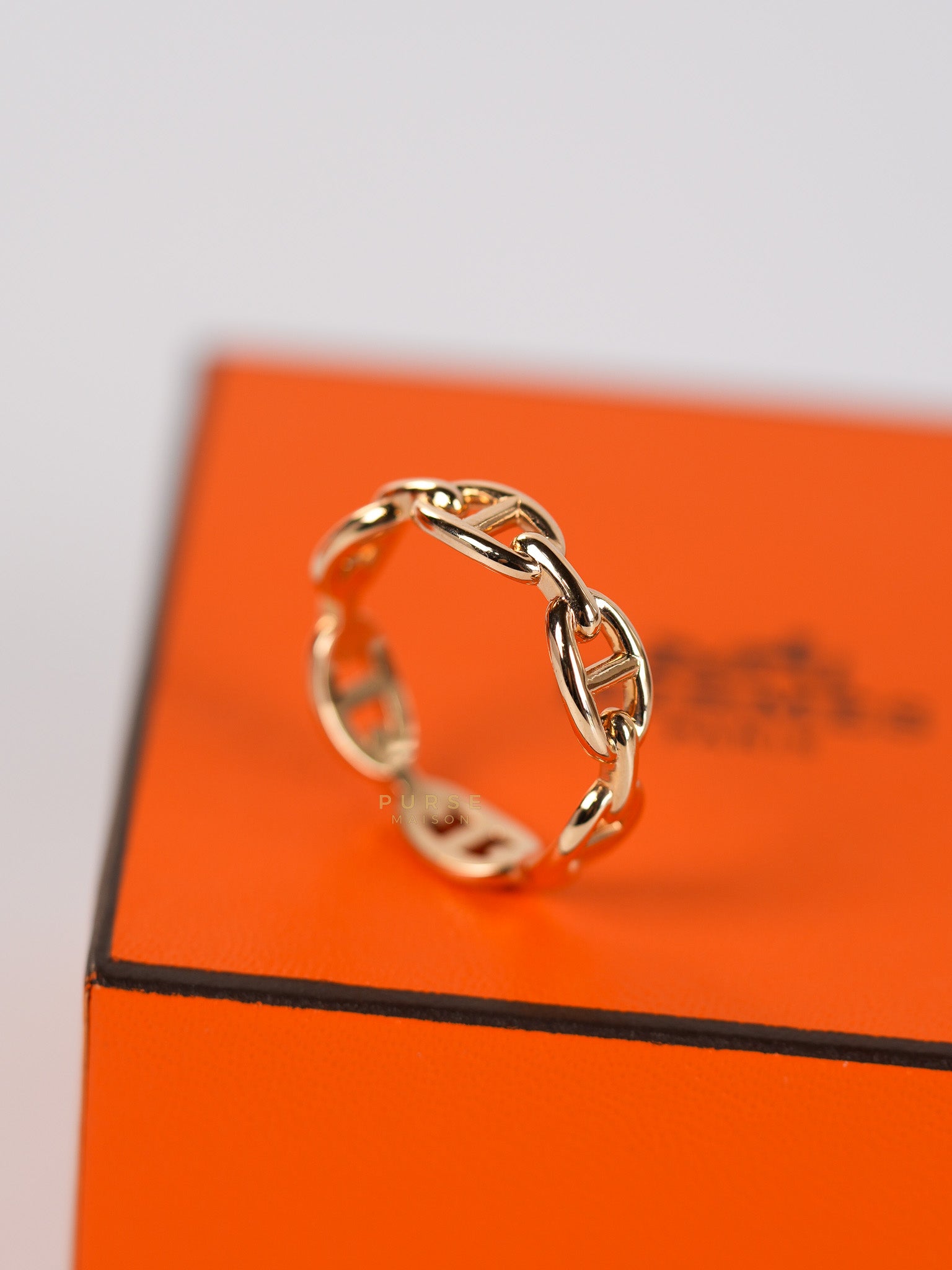 Chaine D' Ancre Enchained Rose Gold Ring | Purse Maison Luxury Bags Shop