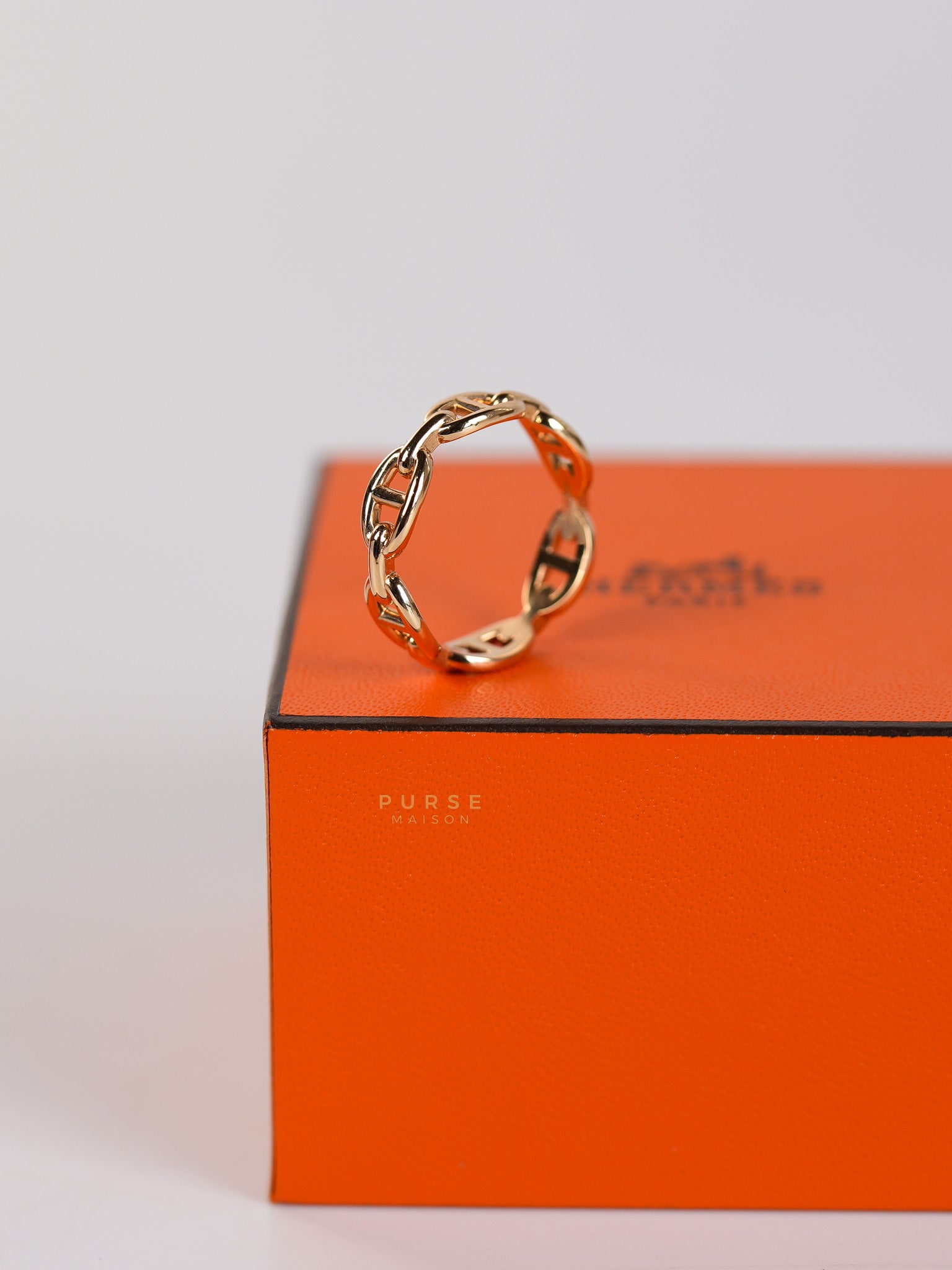 Chaine D' Ancre Enchained Rose Gold Ring | Purse Maison Luxury Bags Shop