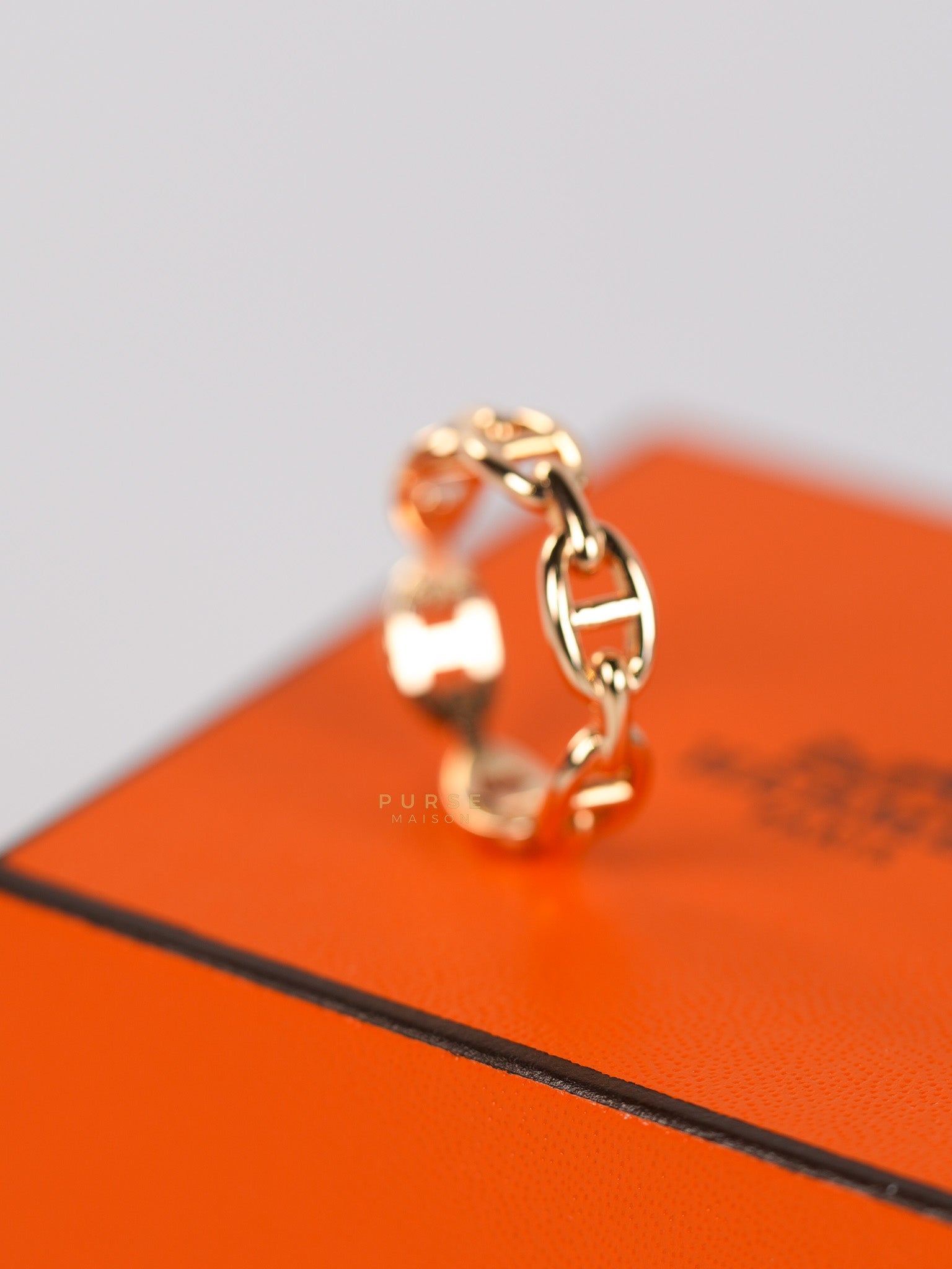Chaine D' Ancre Enchained Rose Gold Ring | Purse Maison Luxury Bags Shop