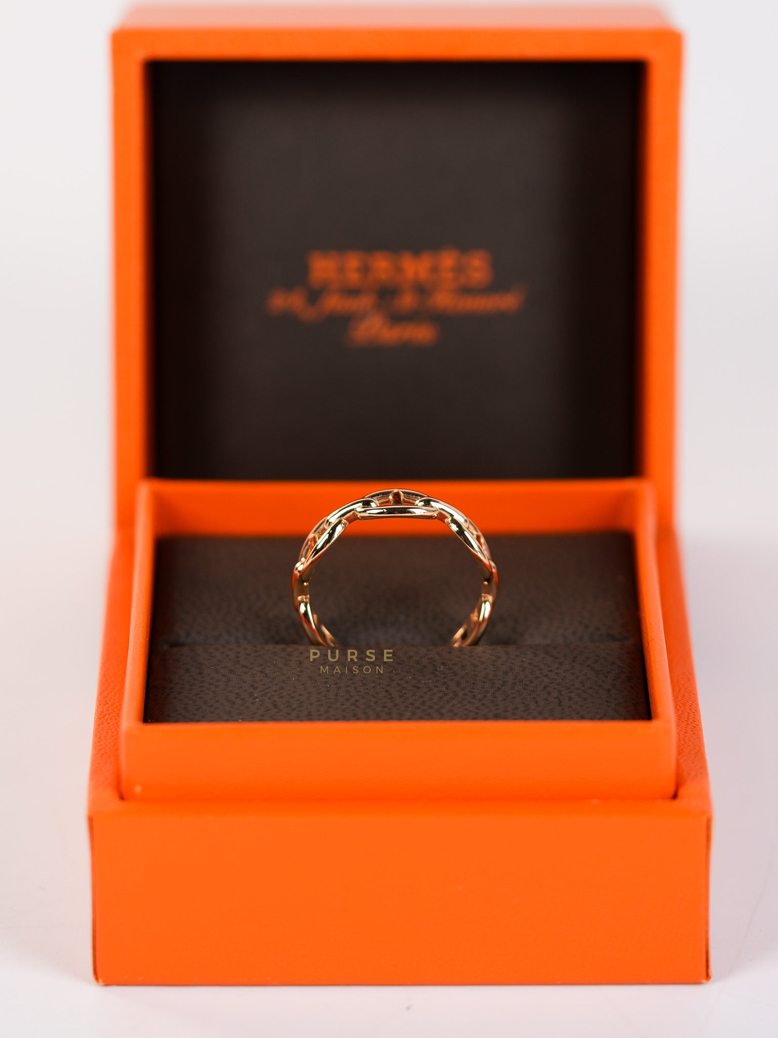 Chaine D' Ancre Enchained Rose Gold Ring | Purse Maison Luxury Bags Shop