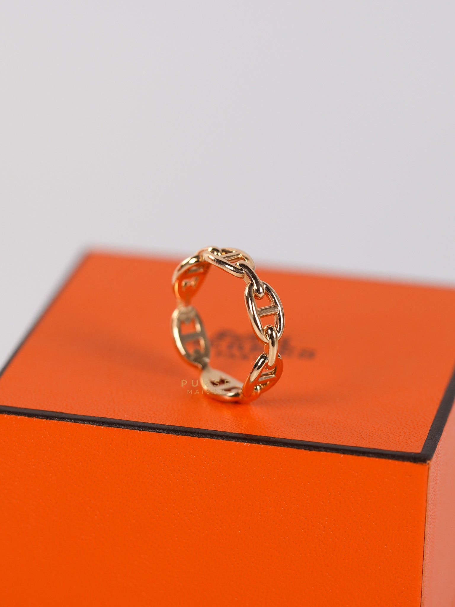 Chaine D' Ancre Enchained Rose Gold Ring | Purse Maison Luxury Bags Shop