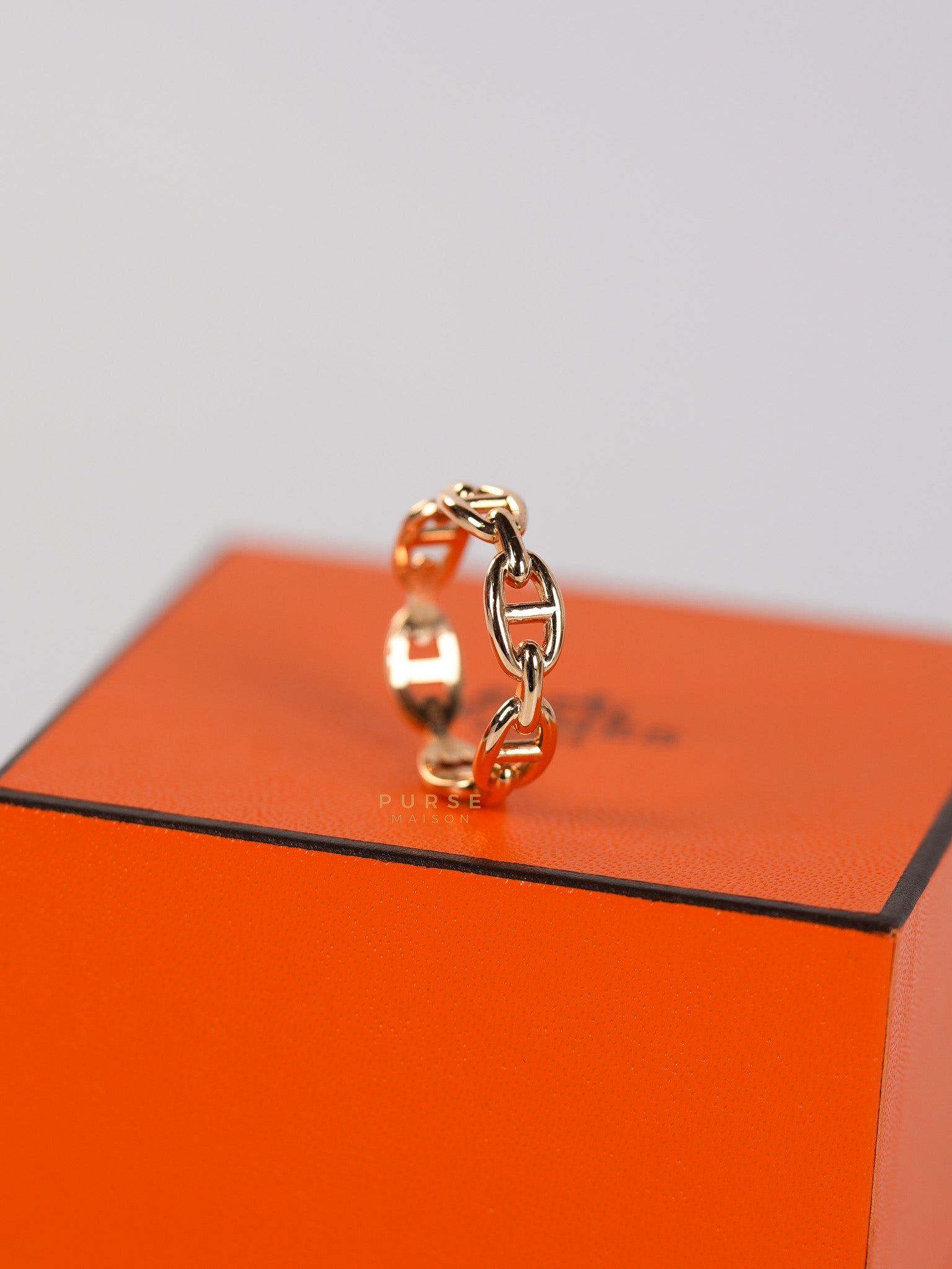 Chaine D' Ancre Enchained Rose Gold Ring | Purse Maison Luxury Bags Shop