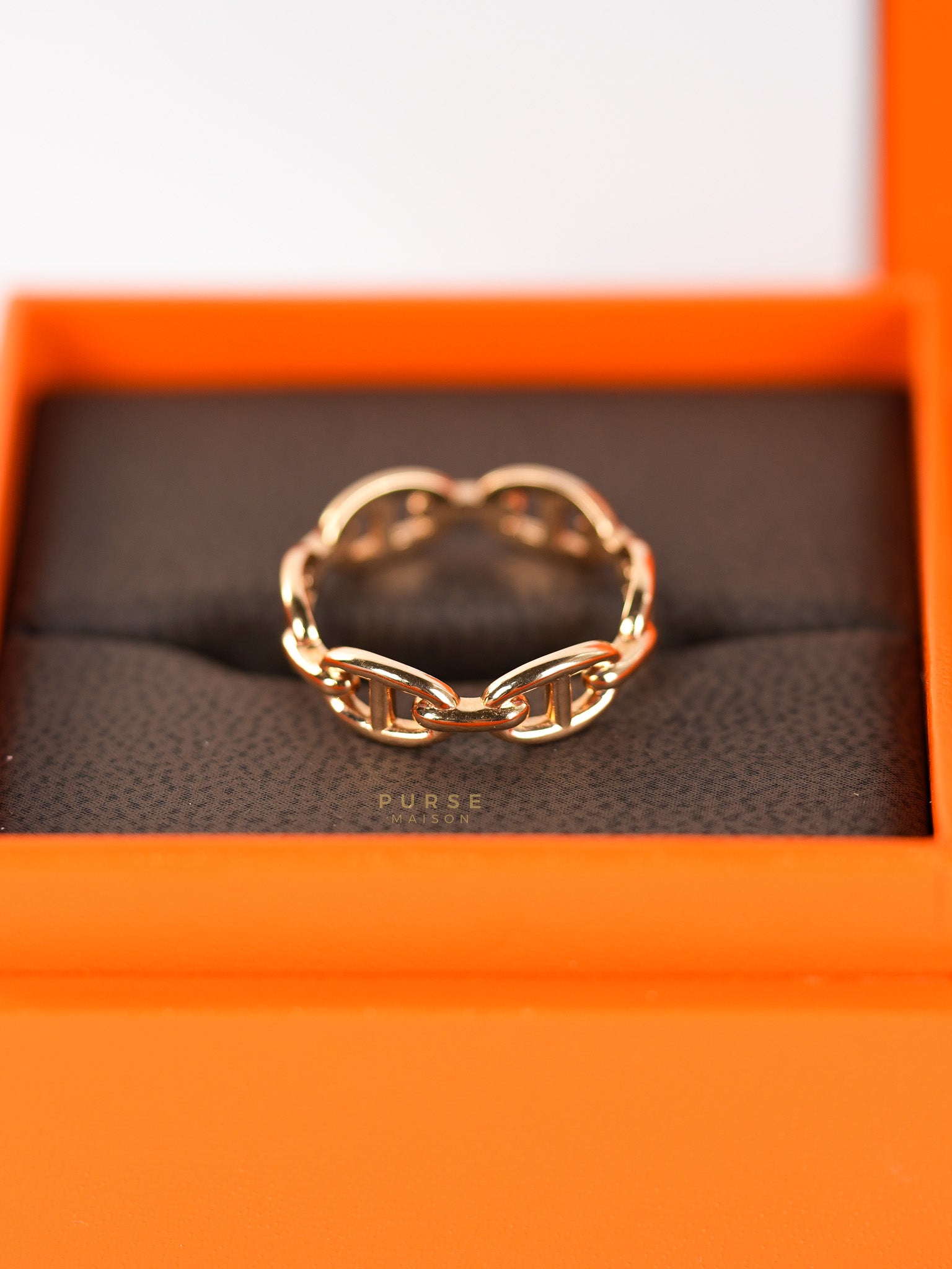 Chaine D' Ancre Enchained Rose Gold Ring | Purse Maison Luxury Bags Shop