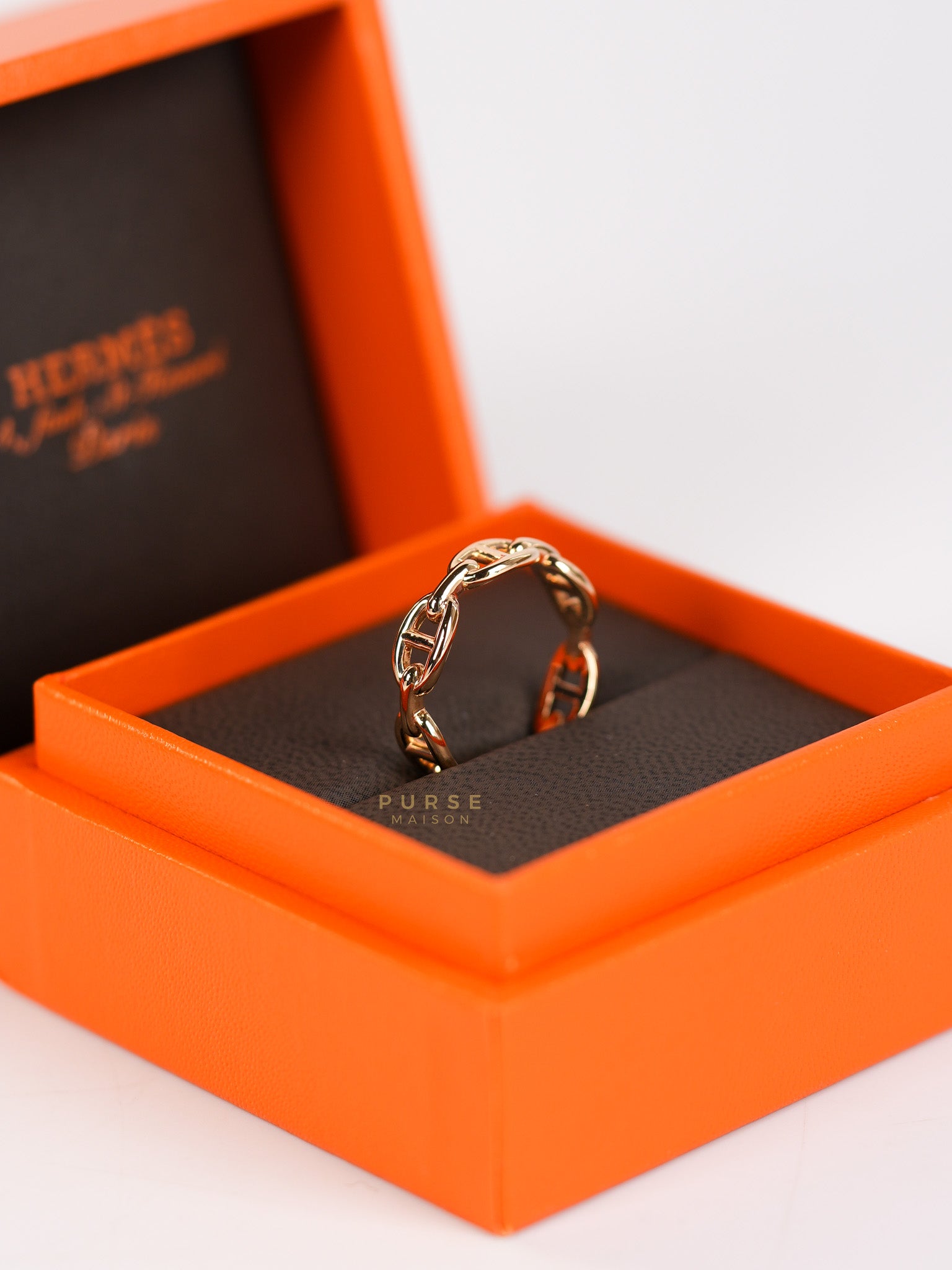 Chaine D' Ancre Enchained Rose Gold Ring | Purse Maison Luxury Bags Shop