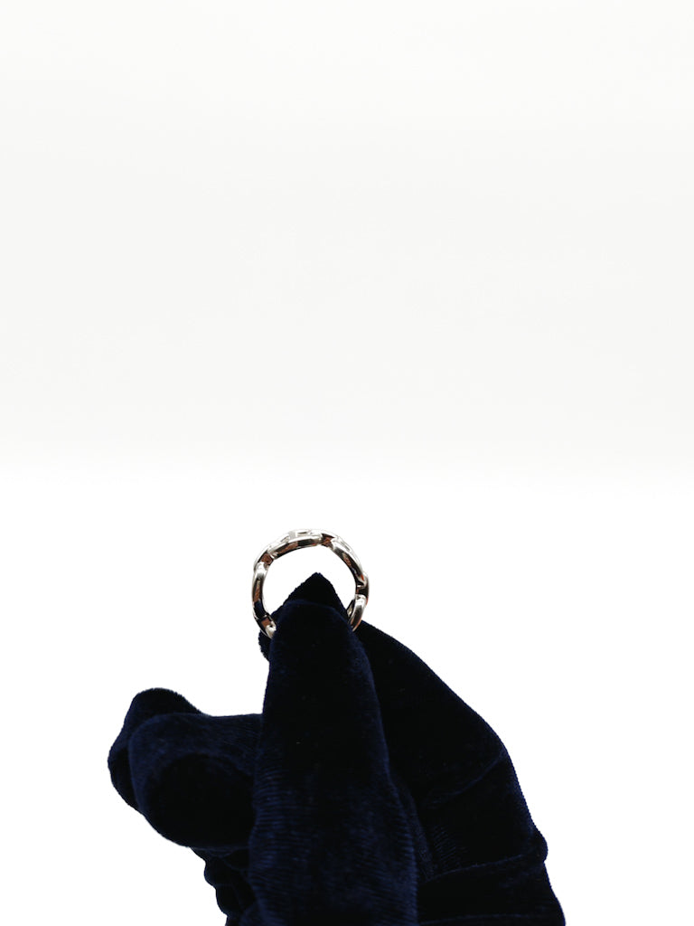 Chaine d'Ancre Enchainee Sterling Silver Ring Size 53 (17.5 mm) | Purse Maison Luxury Bags Shop