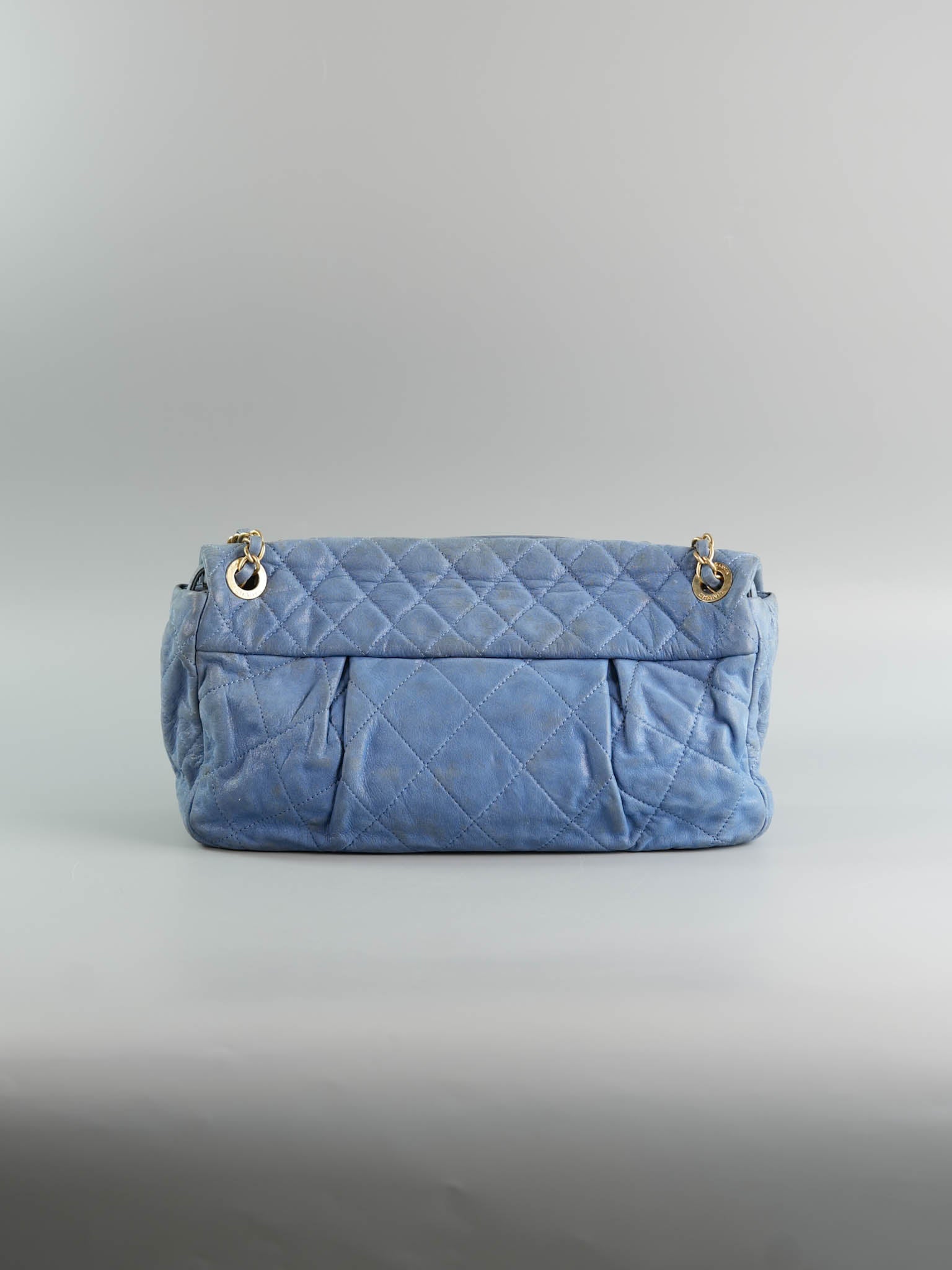 Chambray Iridescent Calfskin Flap Bag in Aged Gold Hardware Series 15 | Purse Maison Luxury Bags Shop