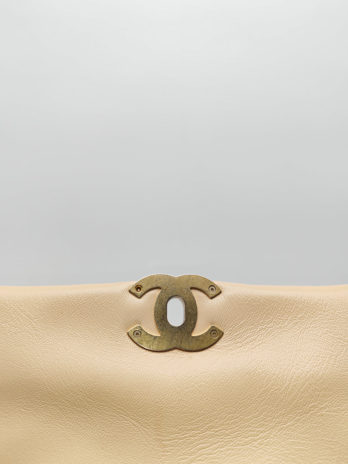 Chanel 19 Small in Beige Quilted Lambskin Leather and Mix Hardware Series 30 | Purse Maison Luxury Bags Shop
