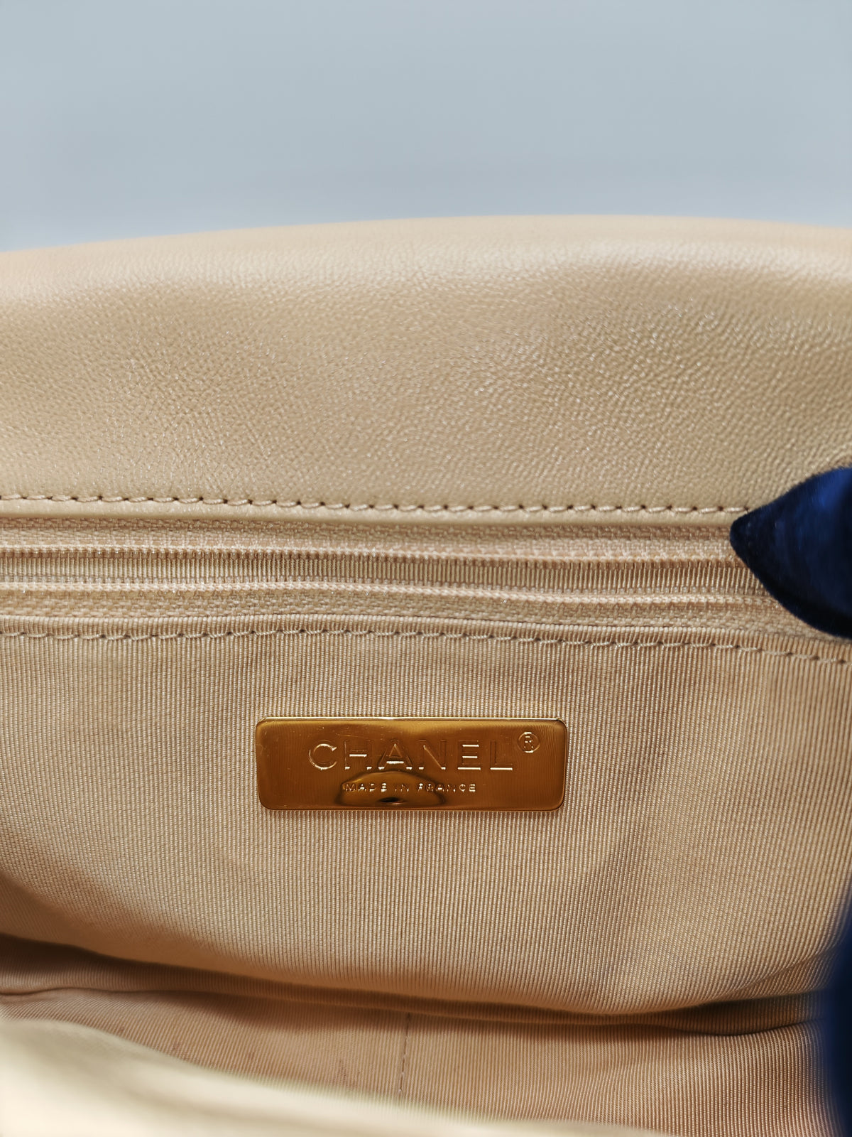 Chanel 19 Small in Beige Quilted Lambskin Leather and Mix Hardware Series 30 | Purse Maison Luxury Bags Shop