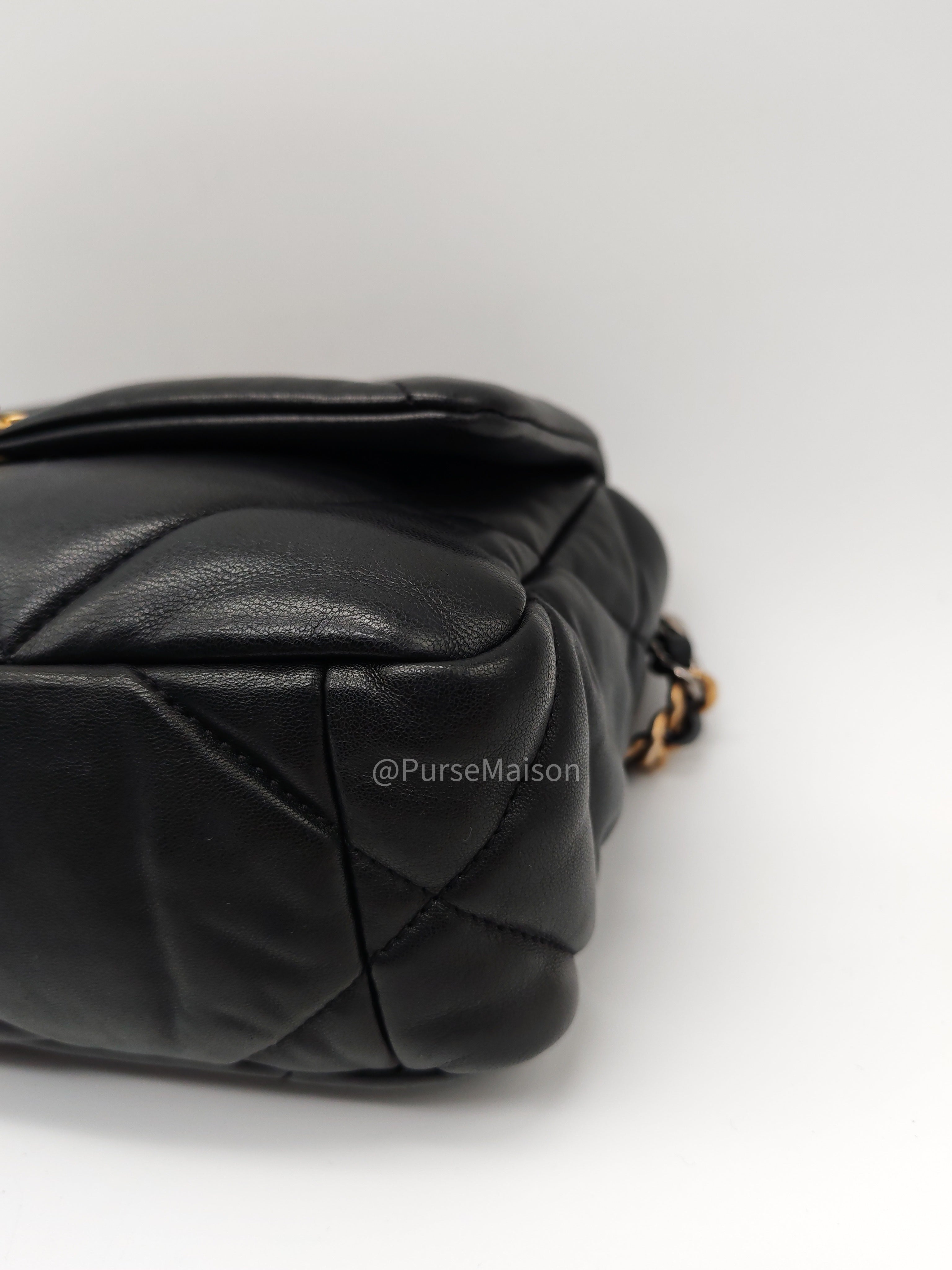 Chanel 19 Small in Black Quilted Lambskin Leather and Mix Hardware Series 31 | Purse Maison Luxury Bags Shop